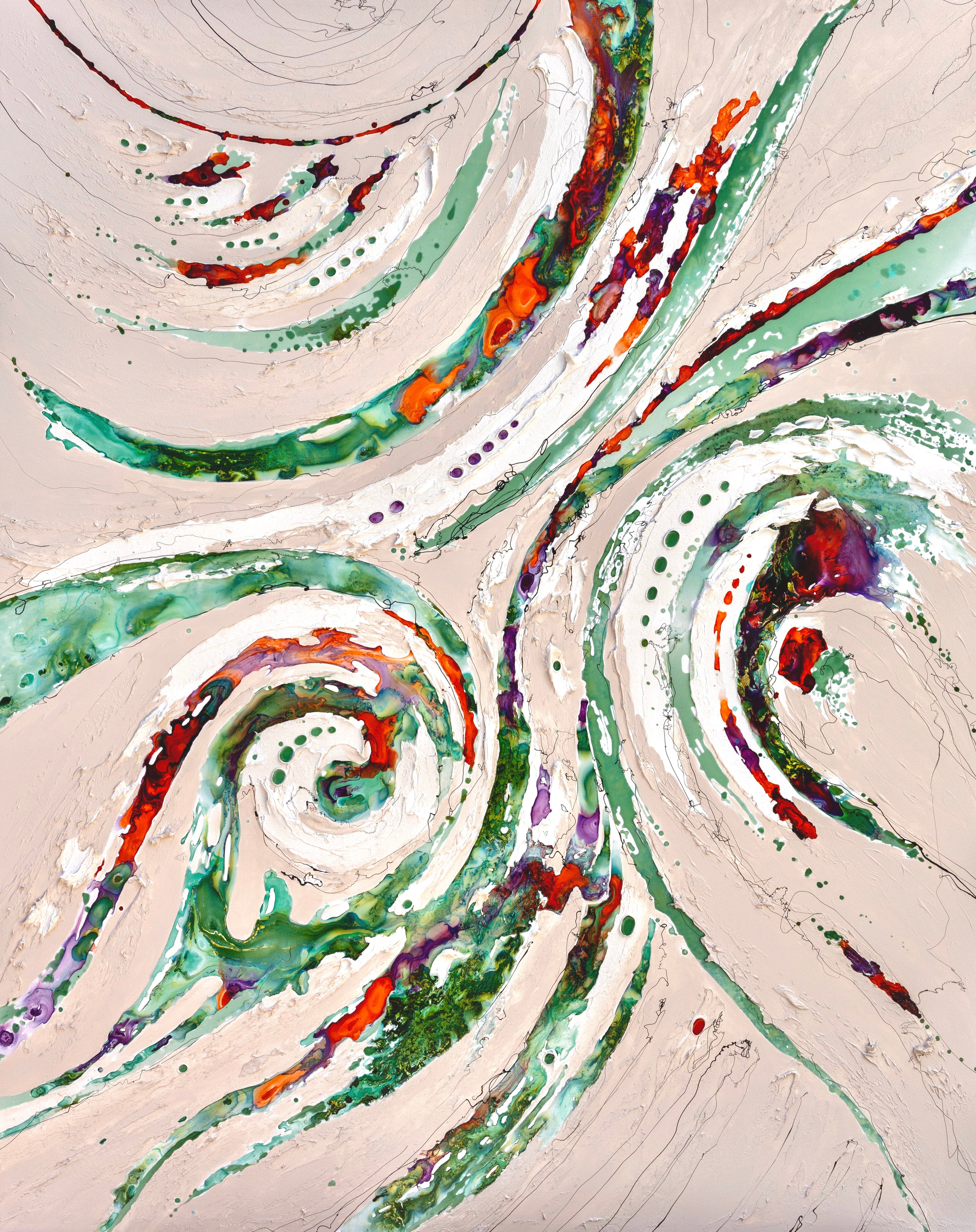 Moltenism, luxury home decor art, 160x200cm, MO40, Slow Flow.