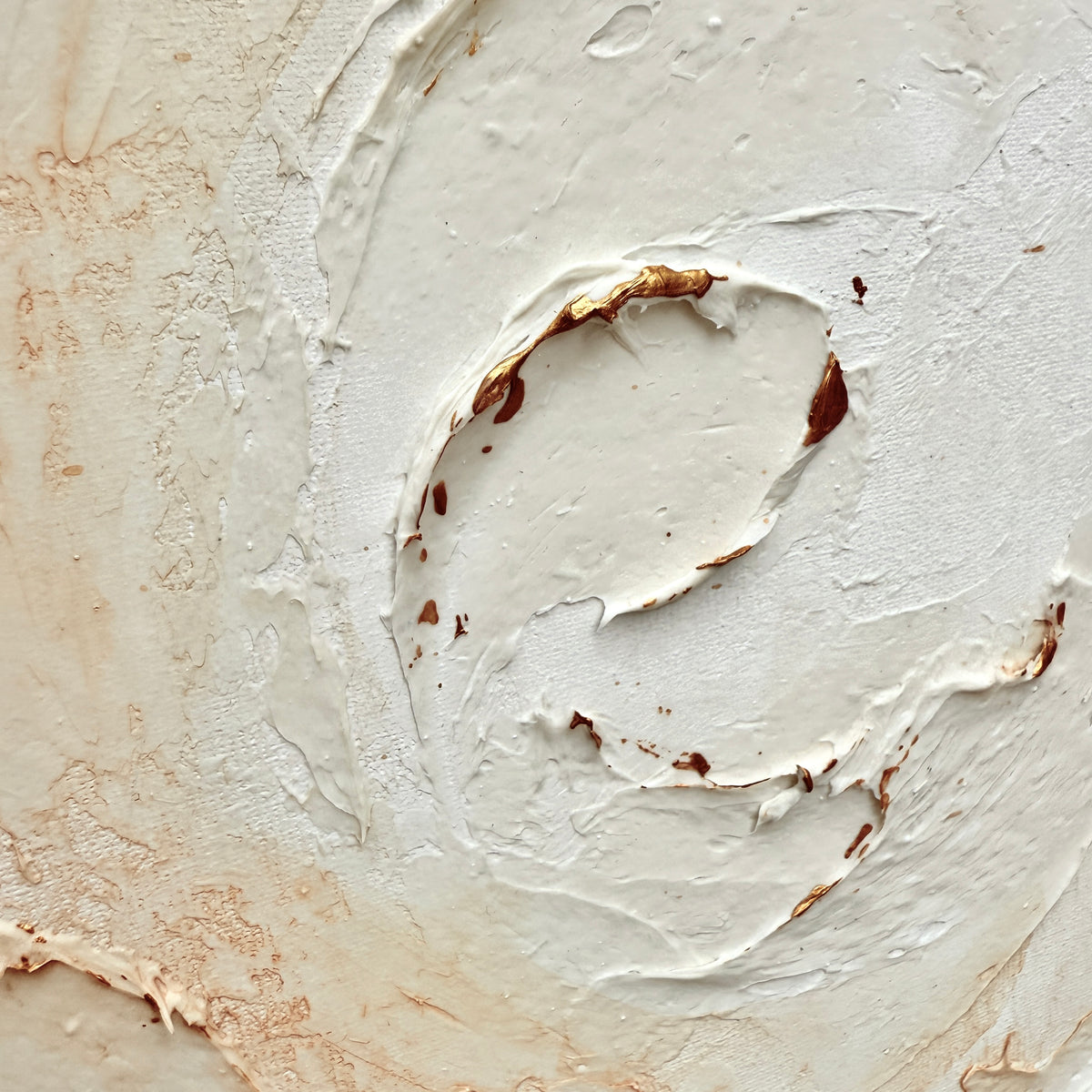 Sienna Orbit II – Moltenism Painting, 100x100cm