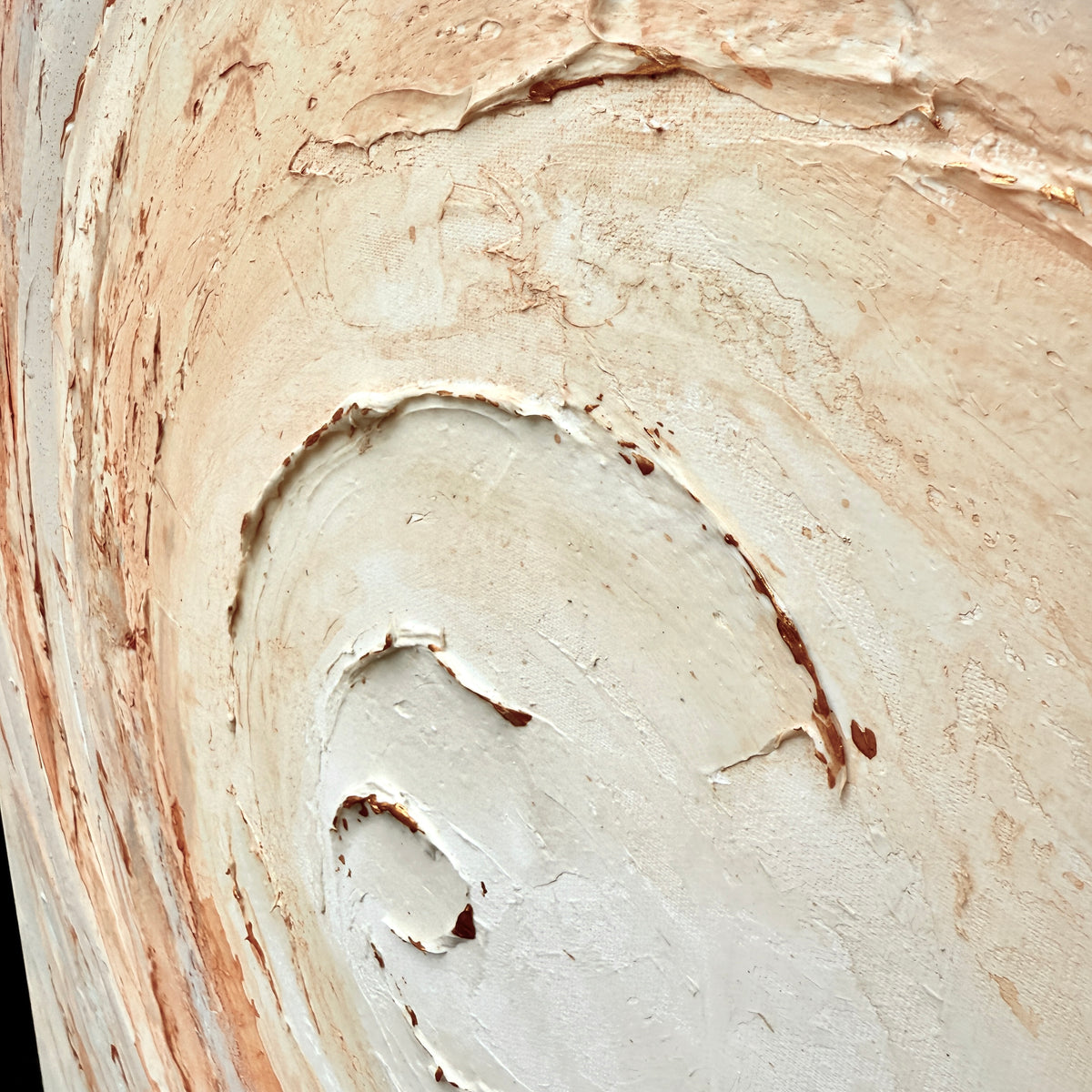 Sienna Orbit II – Moltenism Painting, 100x100cm
