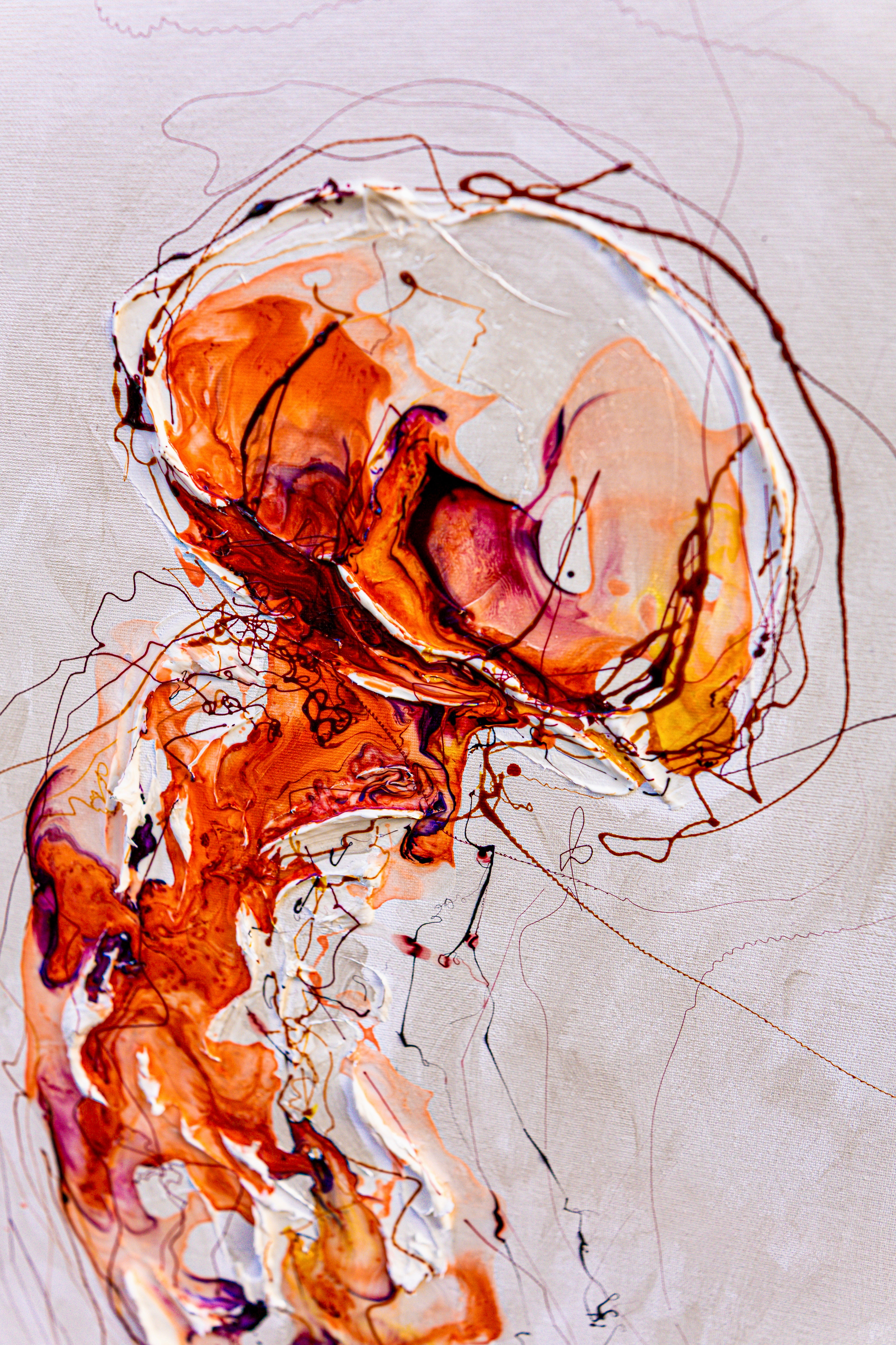 Moltenism, Original painting on canvas, 50x100cm, MO47, Introverts 2026 series