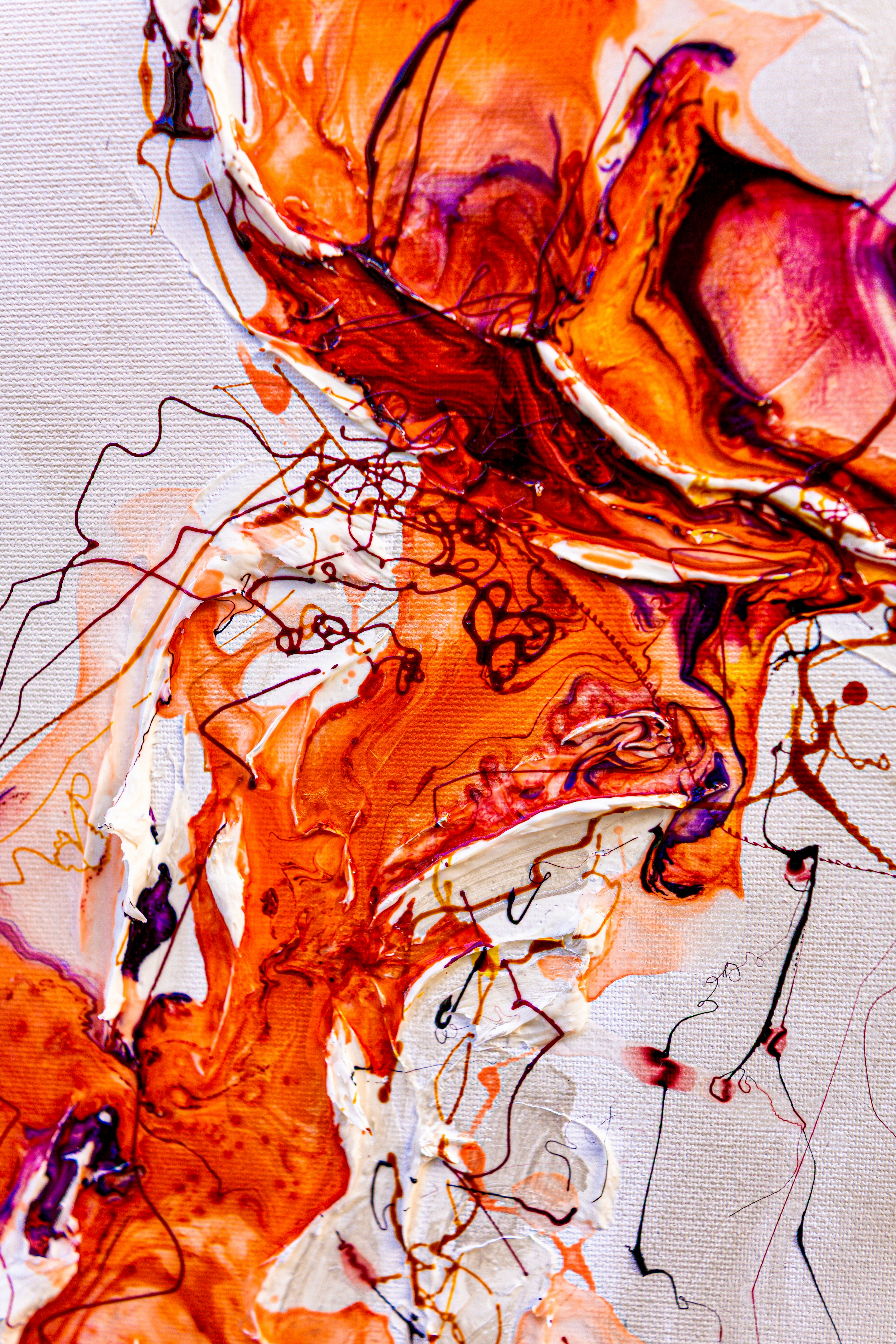 Moltenism, Original painting on canvas, 50x100cm, MO47, Introverts 2026 series