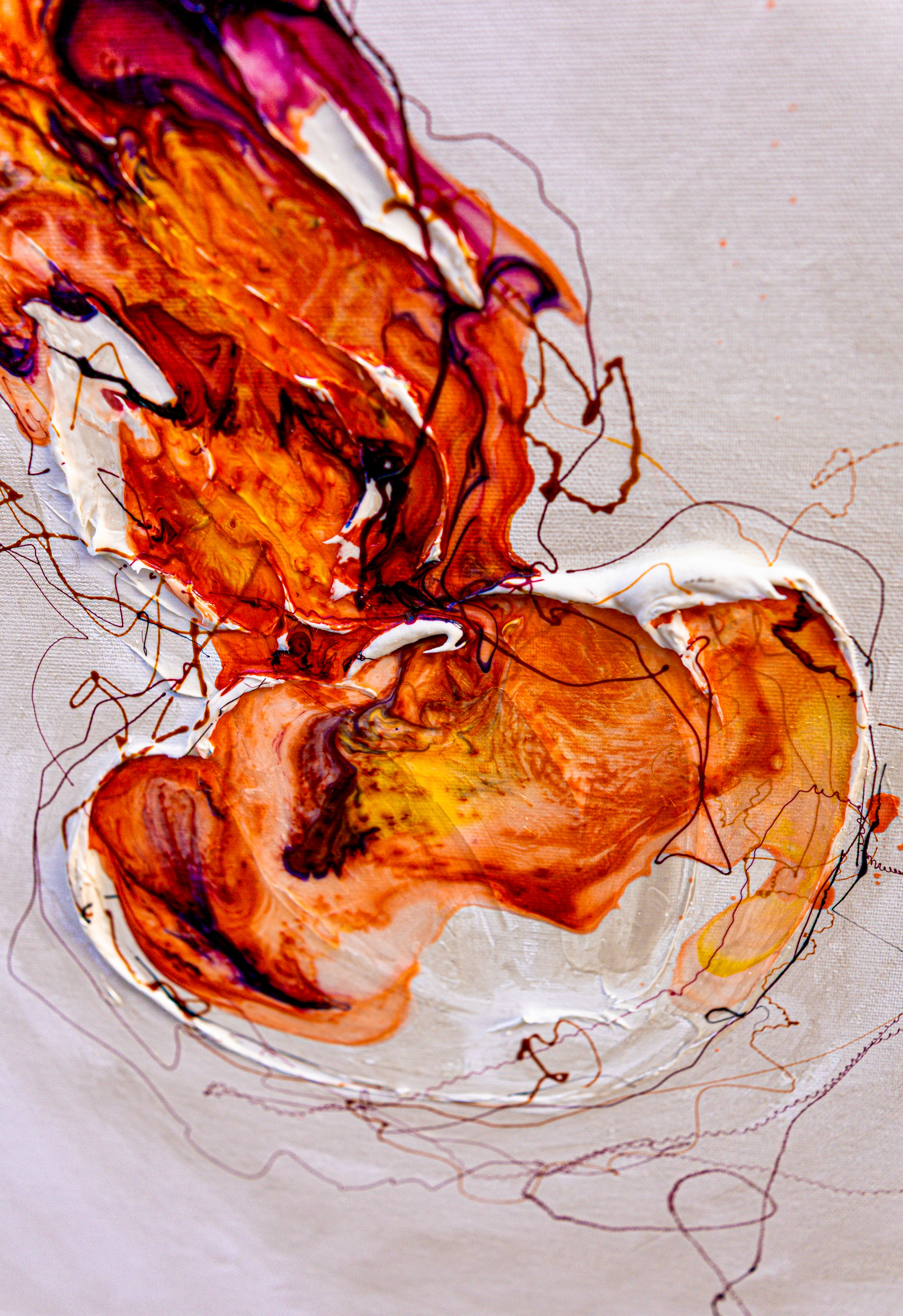 Moltenism, Original painting on canvas, 50x100cm, MO48, Introverts 2026 series
