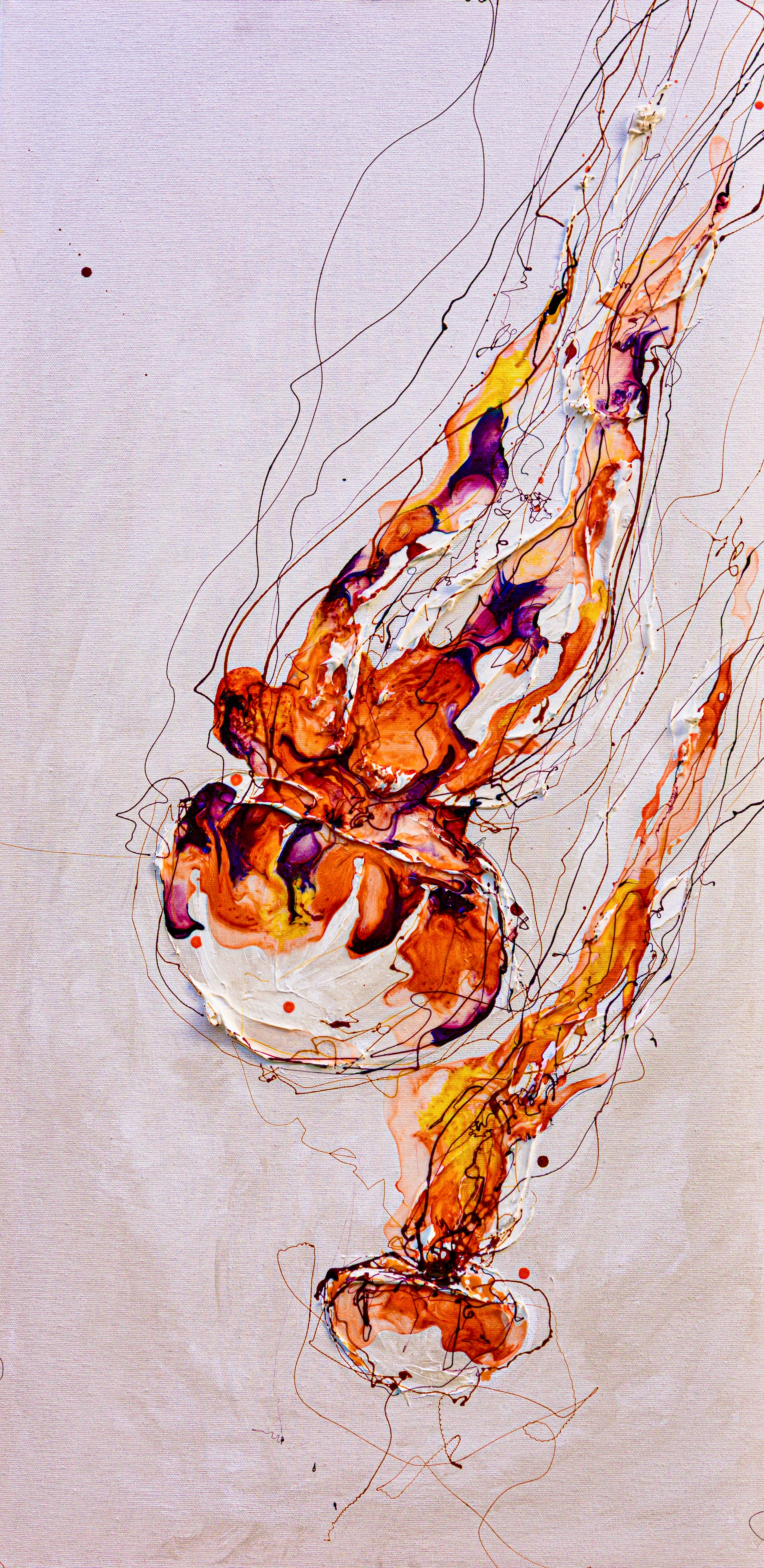 Moltenism, Original painting on canvas, 50x100cm, MO50, Introverts 2026 series