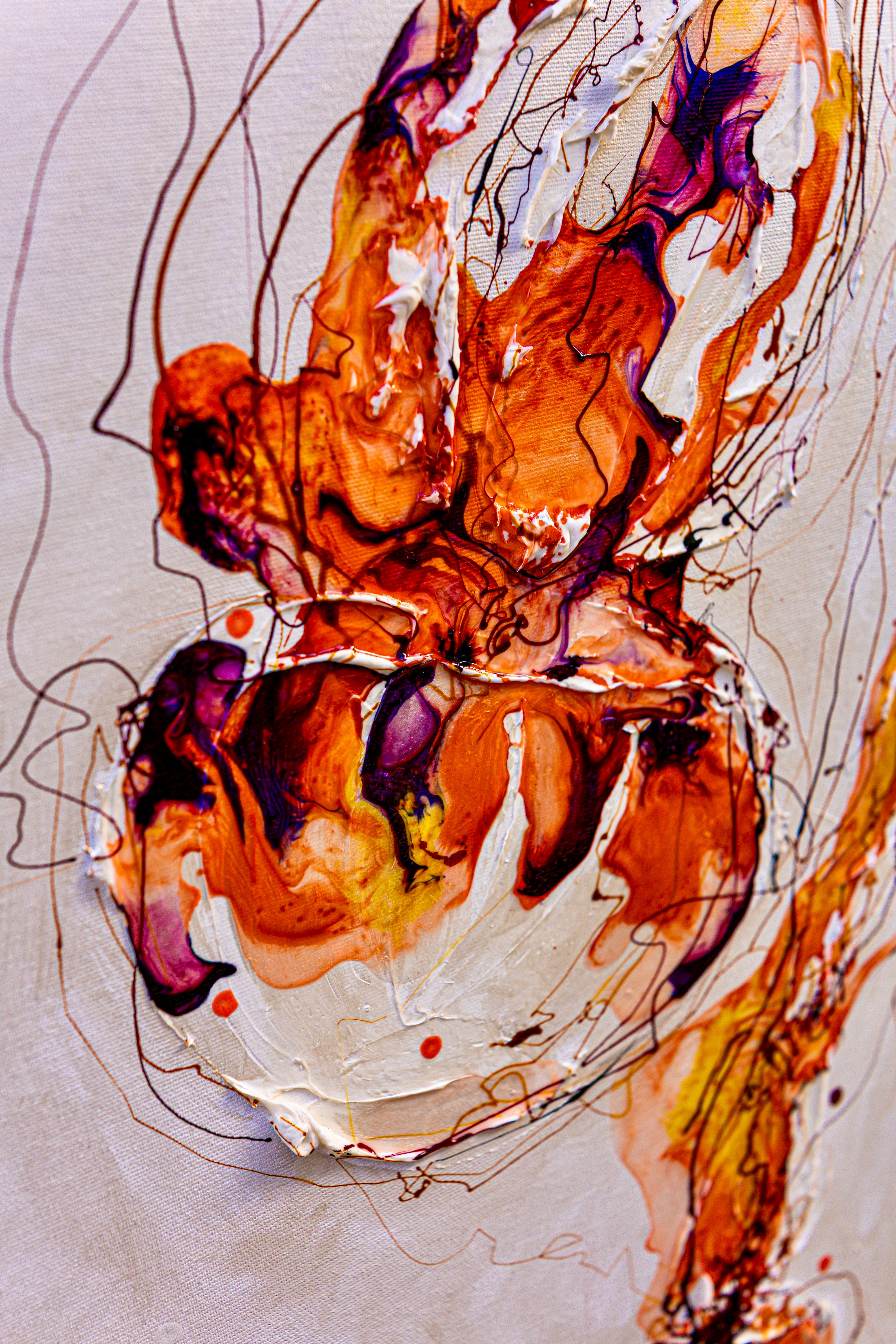 Moltenism, Original painting on canvas, 50x100cm, MO50, Introverts 2026 series