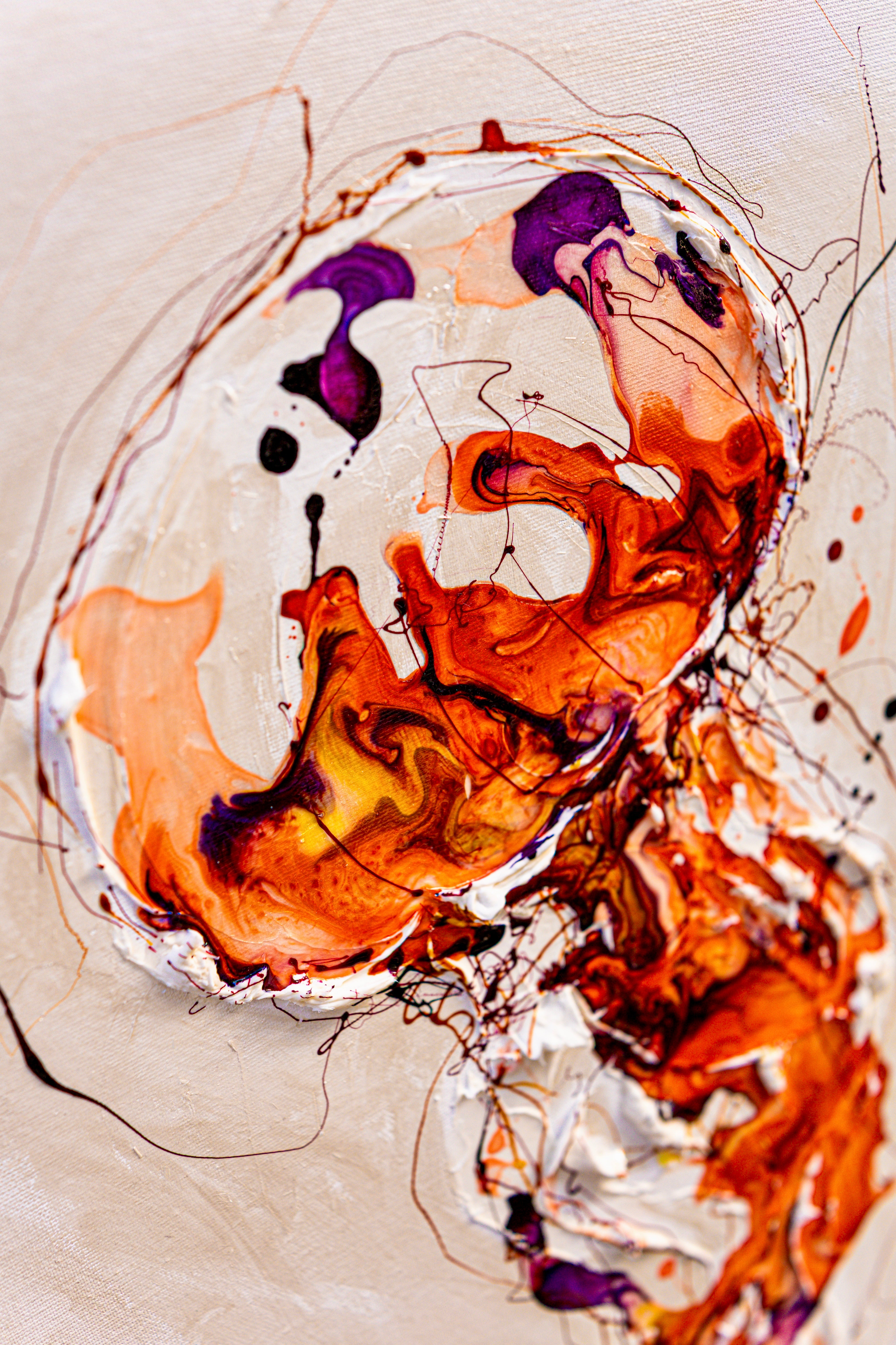 Moltenism, Original painting on canvas, 50x100cm, MO45, Introverts 2026 series