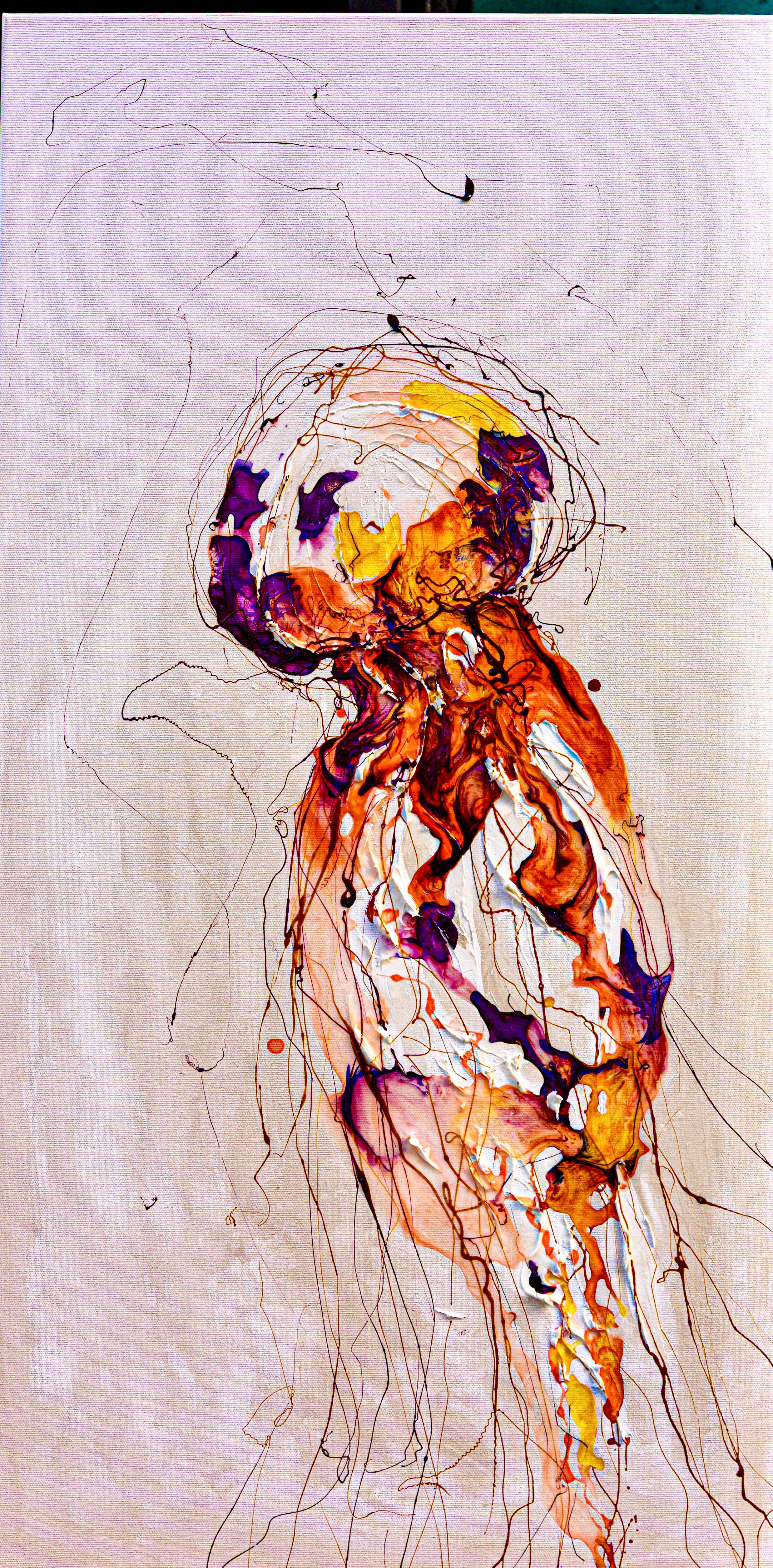 Moltenism, Original painting on canvas, 50x100cm, MO46, Introverts 2026 series