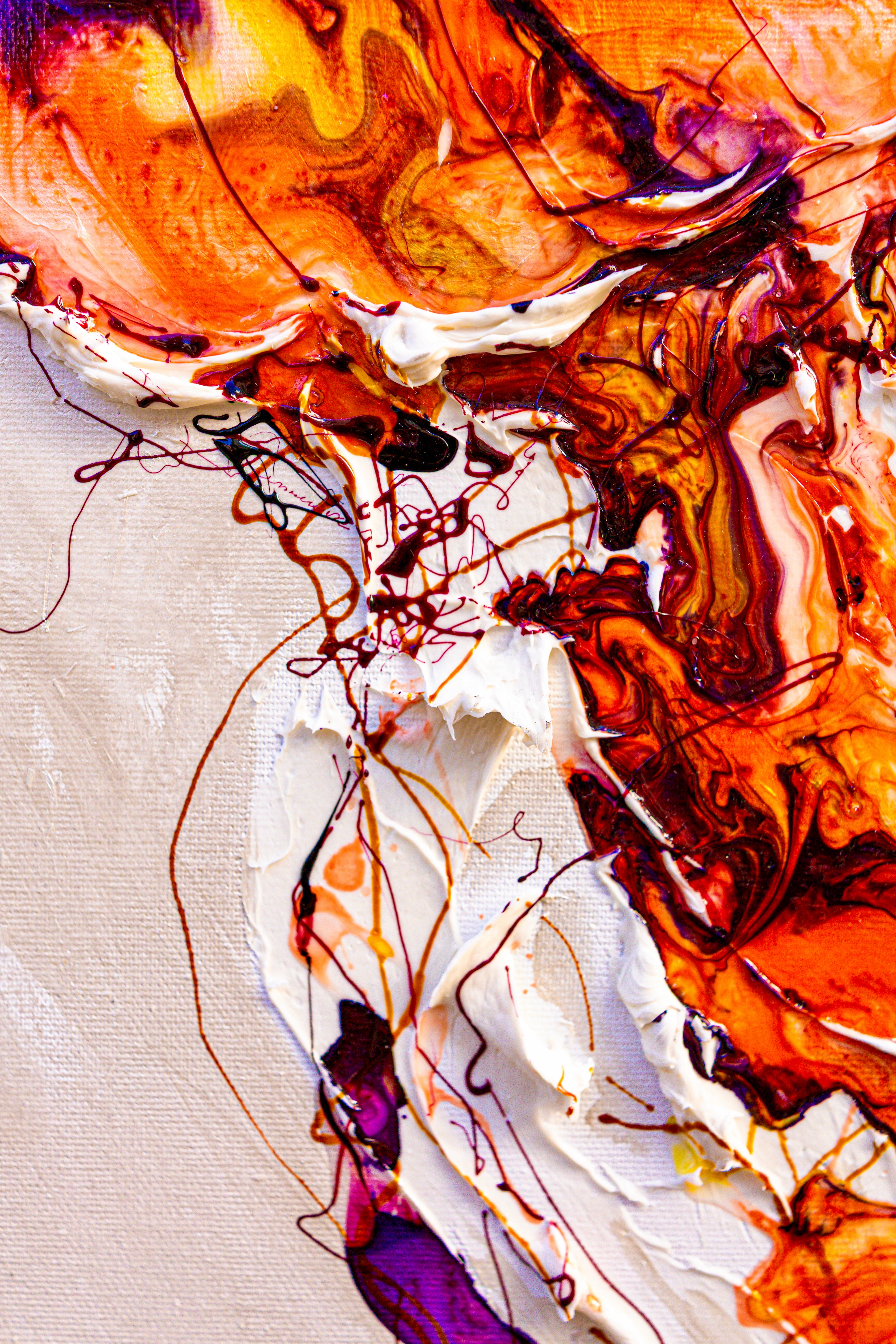 Moltenism, Original painting on canvas, 50x100cm, MO45, Introverts 2026 series