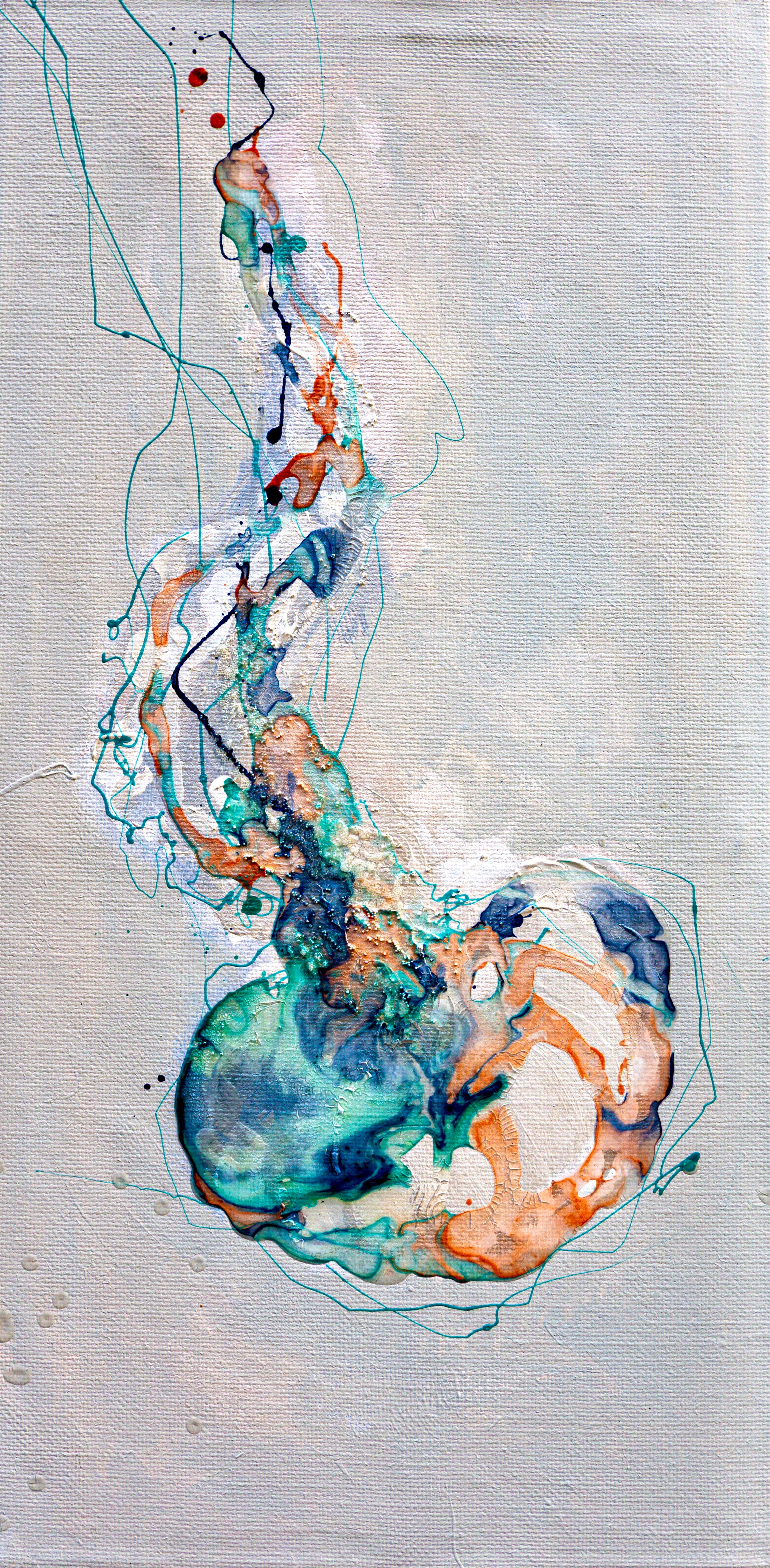 Moltenism, Original painting on canvas, 35x70cm, MO52, Introverts 2026 series