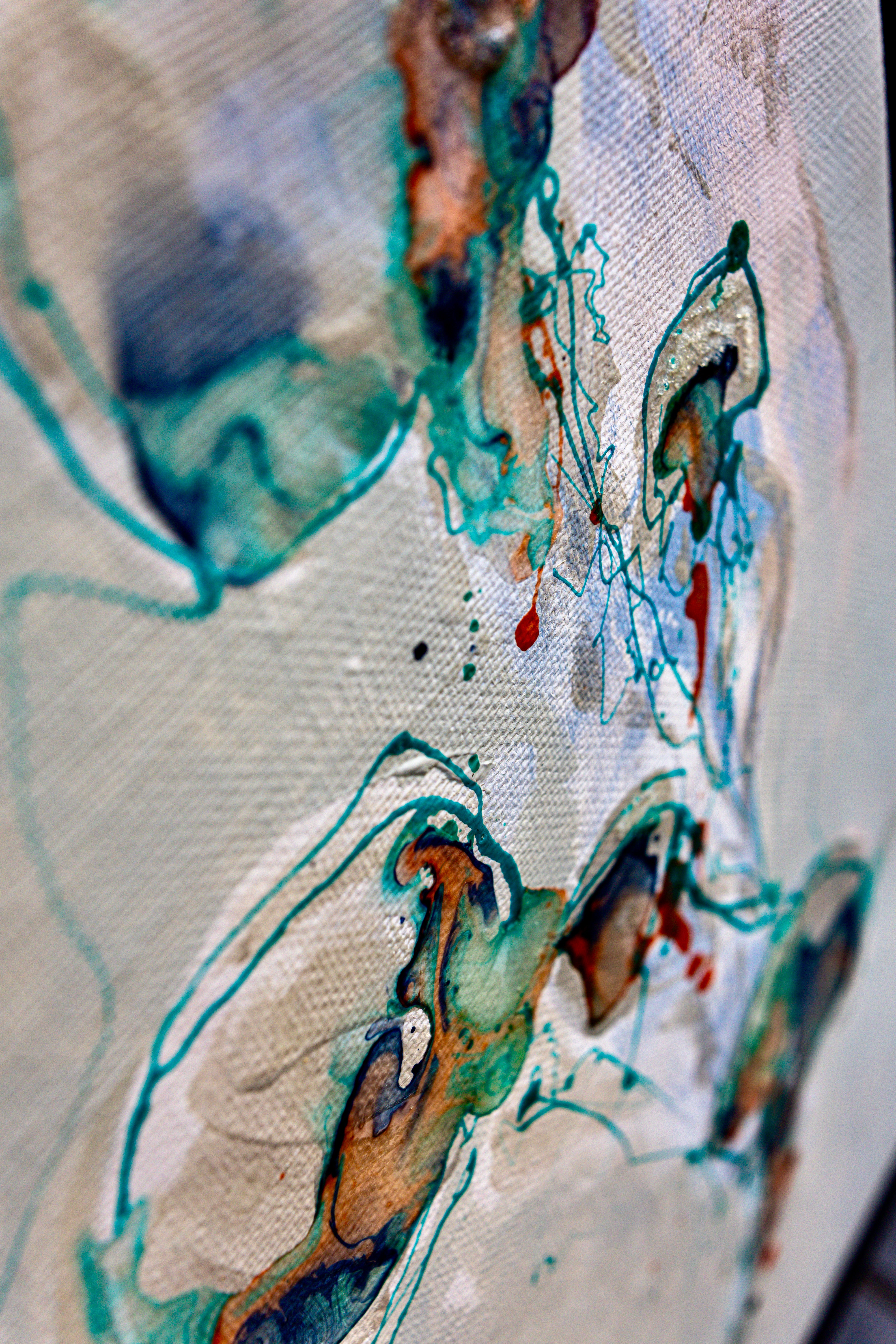 Moltenism, Original painting on canvas, 35x70cm, MO53, Introverts 2026 series