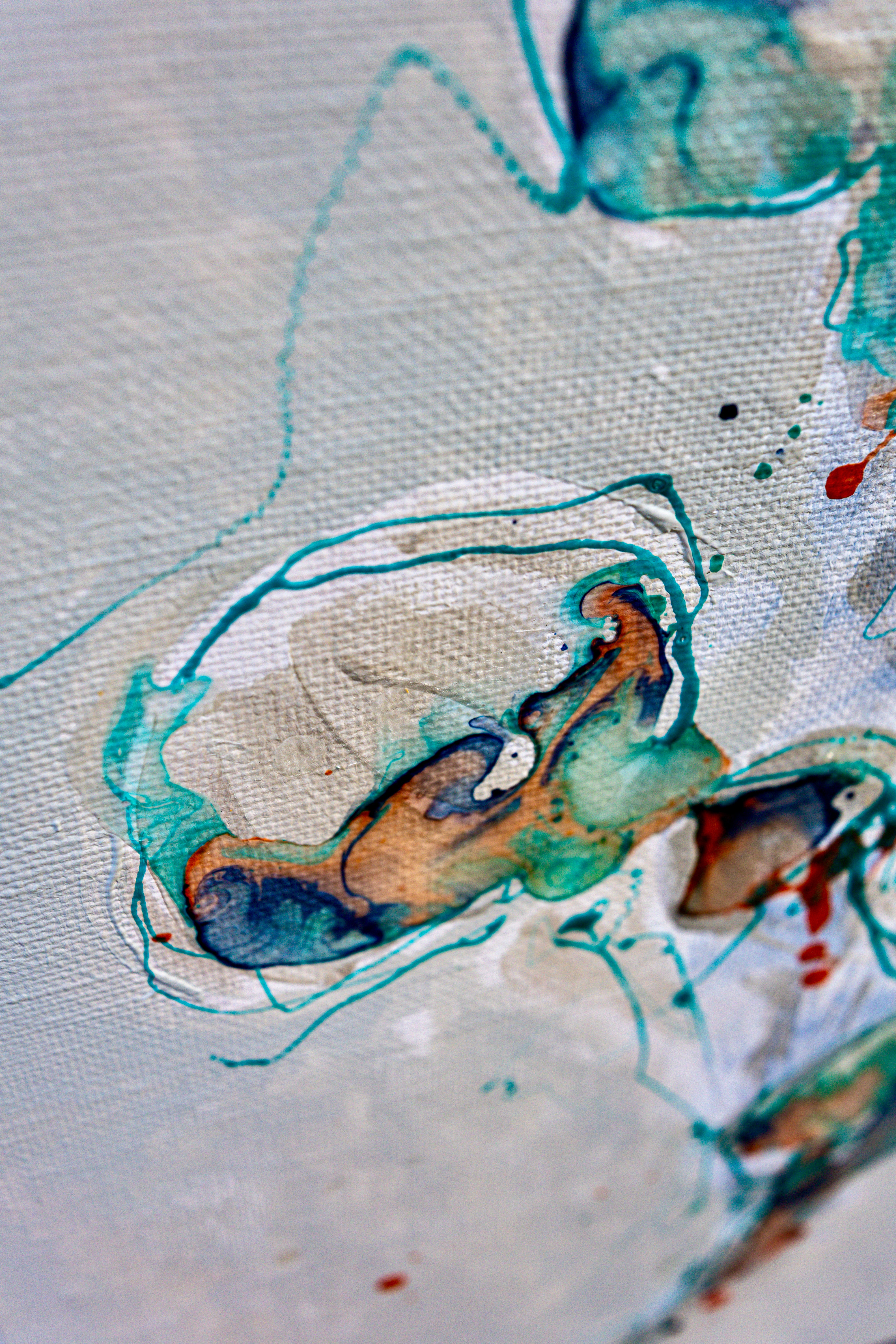 Moltenism, Original painting on canvas, 35x70cm, MO53, Introverts 2026 series