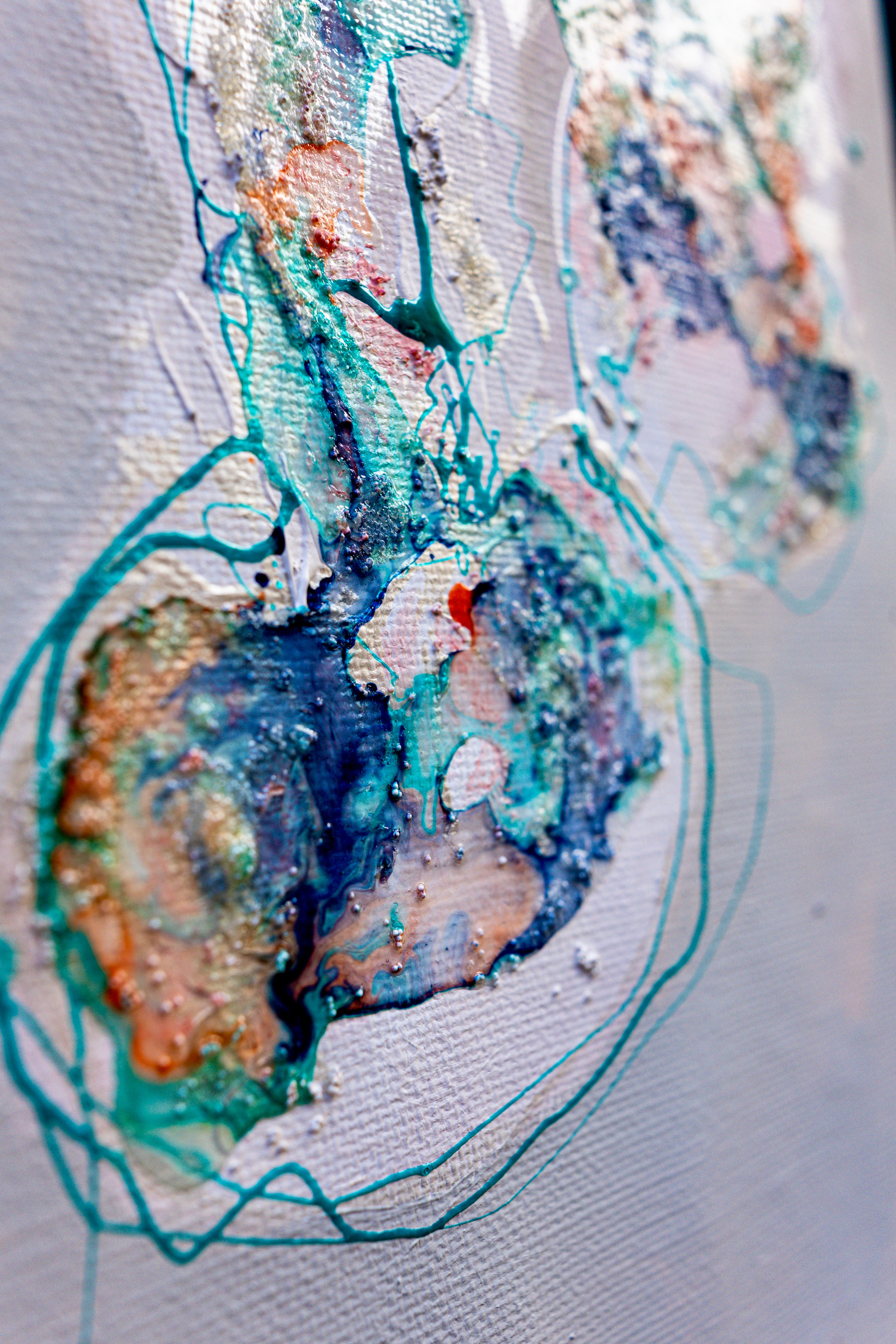 Moltenism, Original painting on canvas, 35x70cm, MO54, Introverts 2026 series