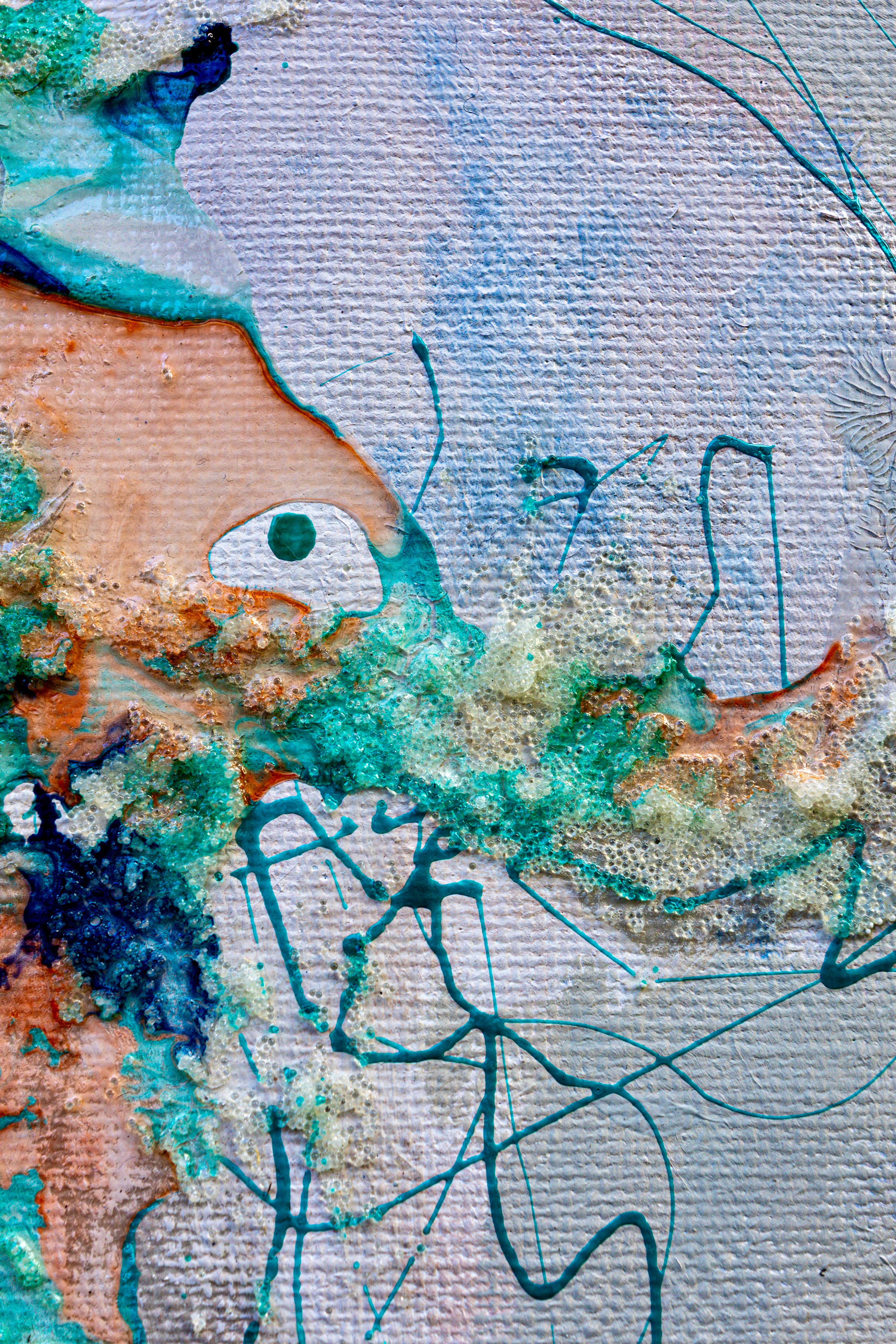 Moltenism, Original painting on canvas, 35x70cm, MO55, Introverts 2026 series