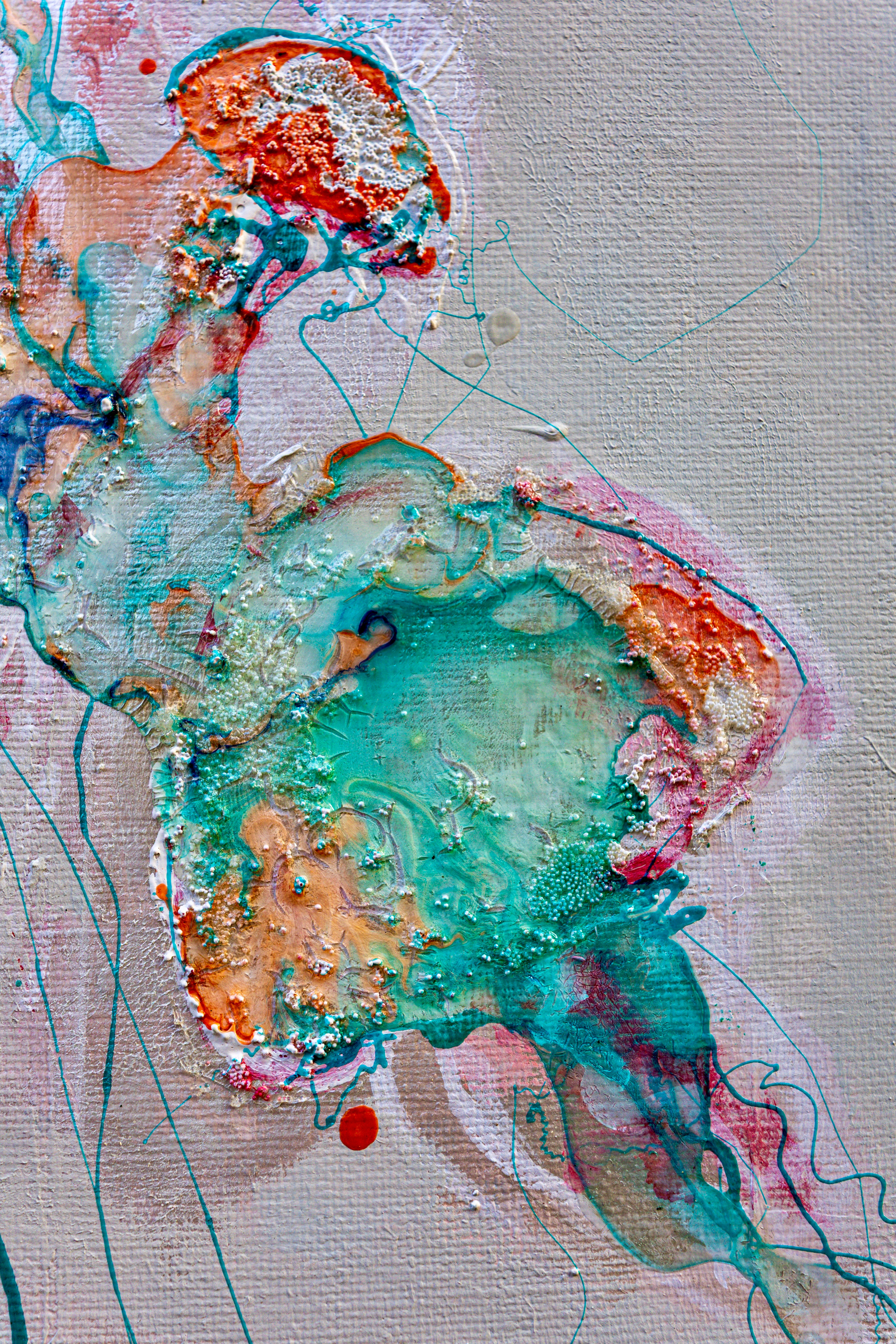 Moltenism, Original painting on canvas, 35x70cm, MO57, Introverts 2026 series