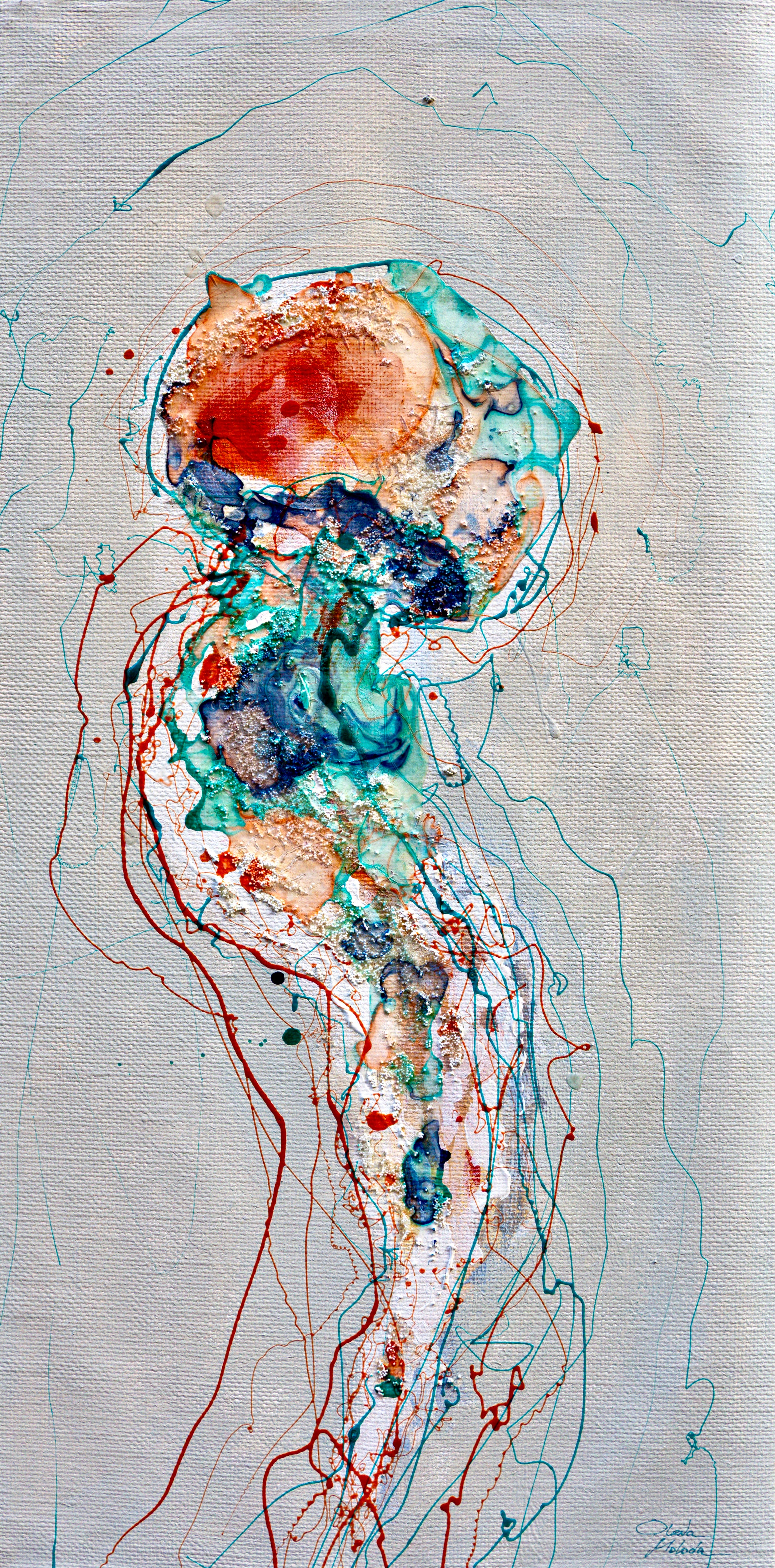 Moltenism, Original painting on canvas, 35x70cm, MO58, Introverts 2026 series