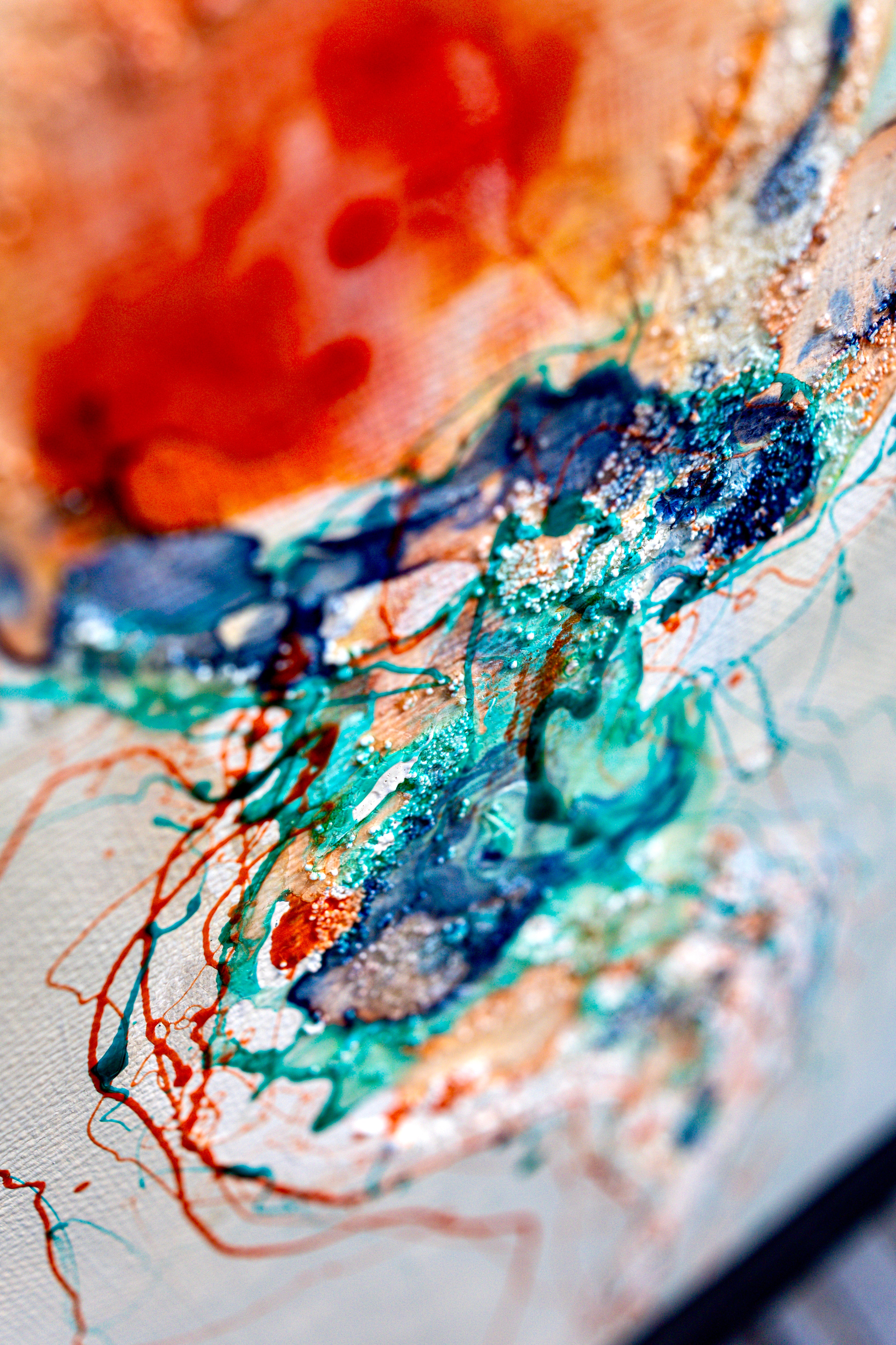 Moltenism, Original painting on canvas, 35x70cm, MO58, Introverts 2026 series