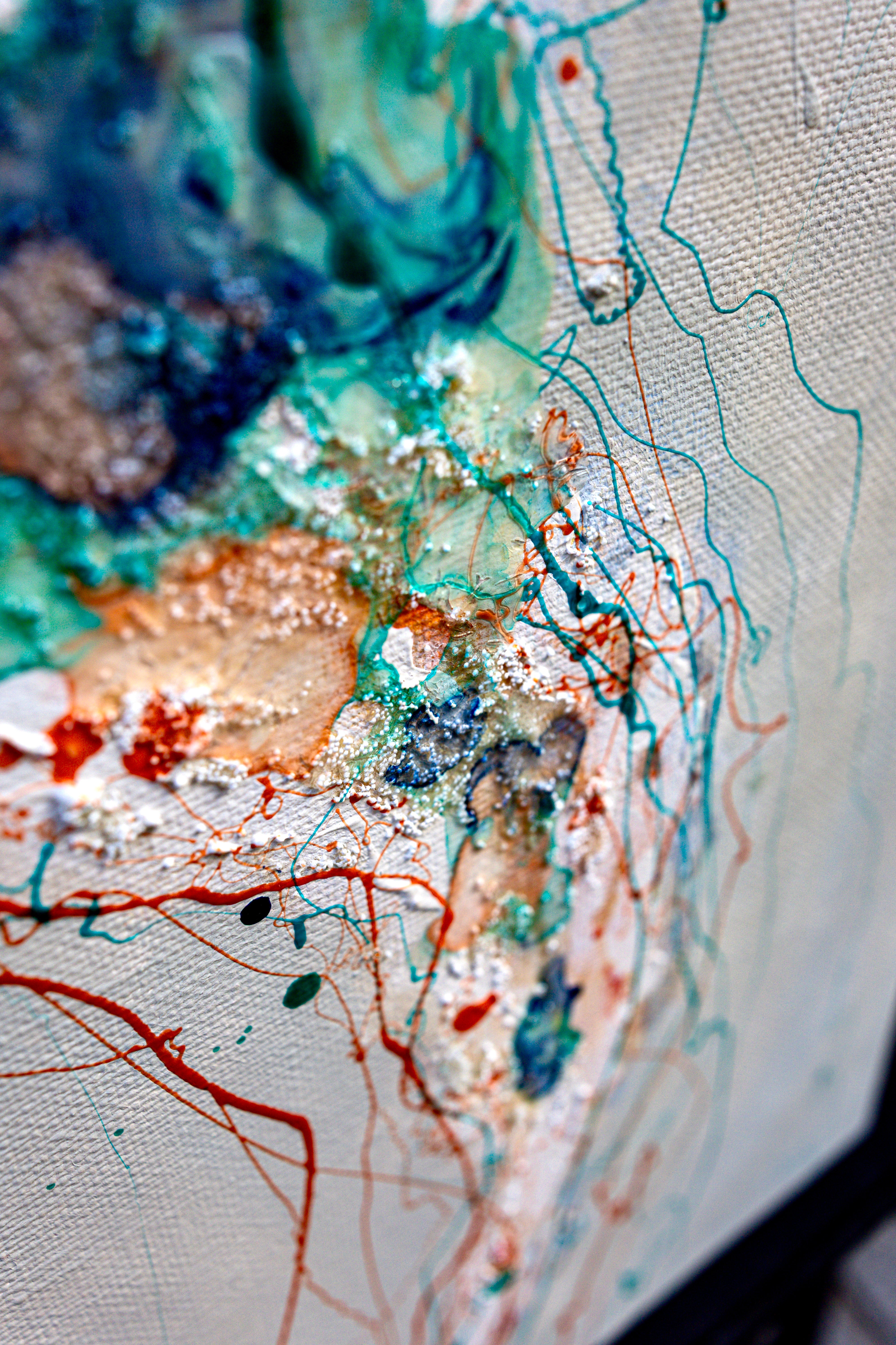 Moltenism, Original painting on canvas, 35x70cm, MO58, Introverts 2026 series