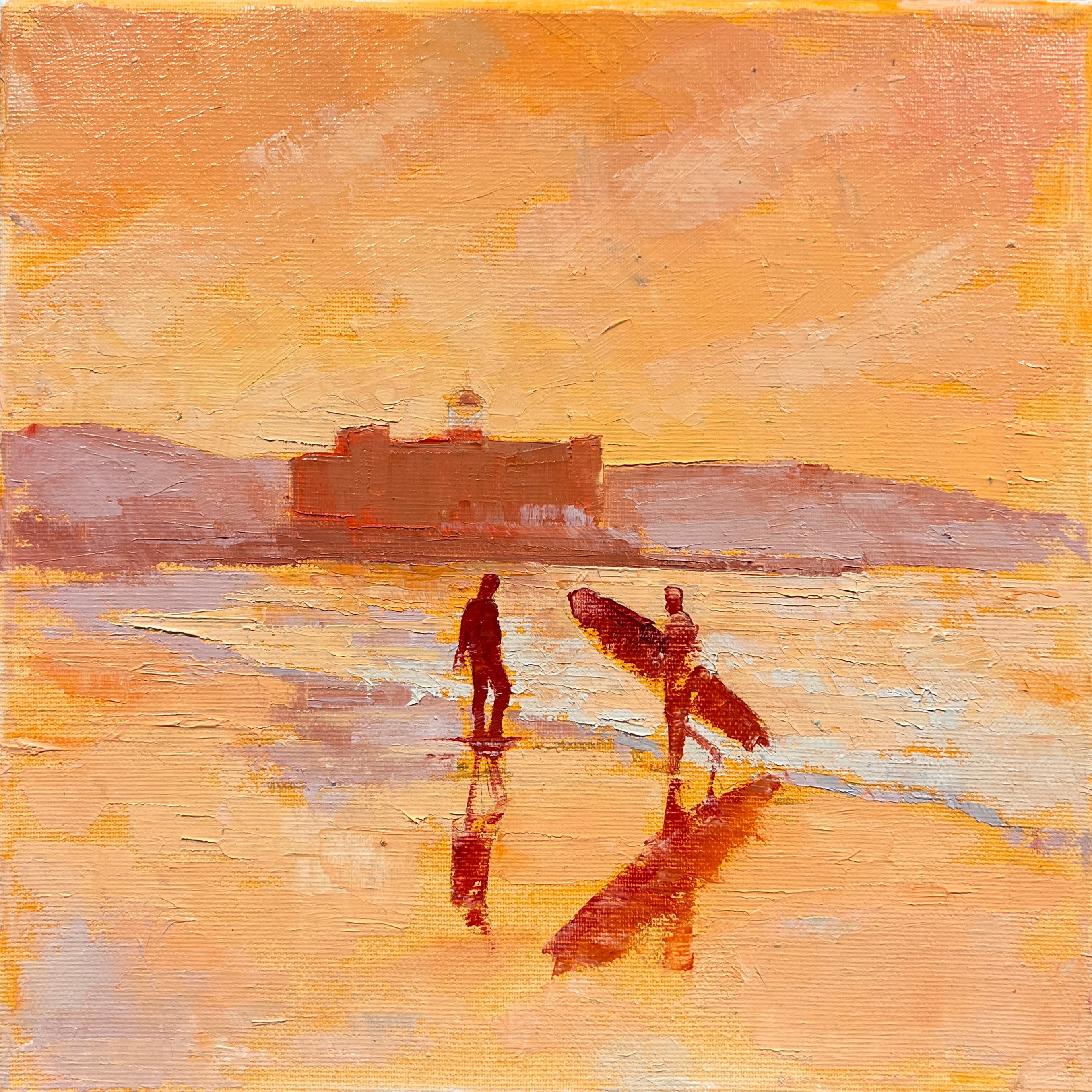 Original painting, Oil on canvas, 30x30cm, Las Palmas 102