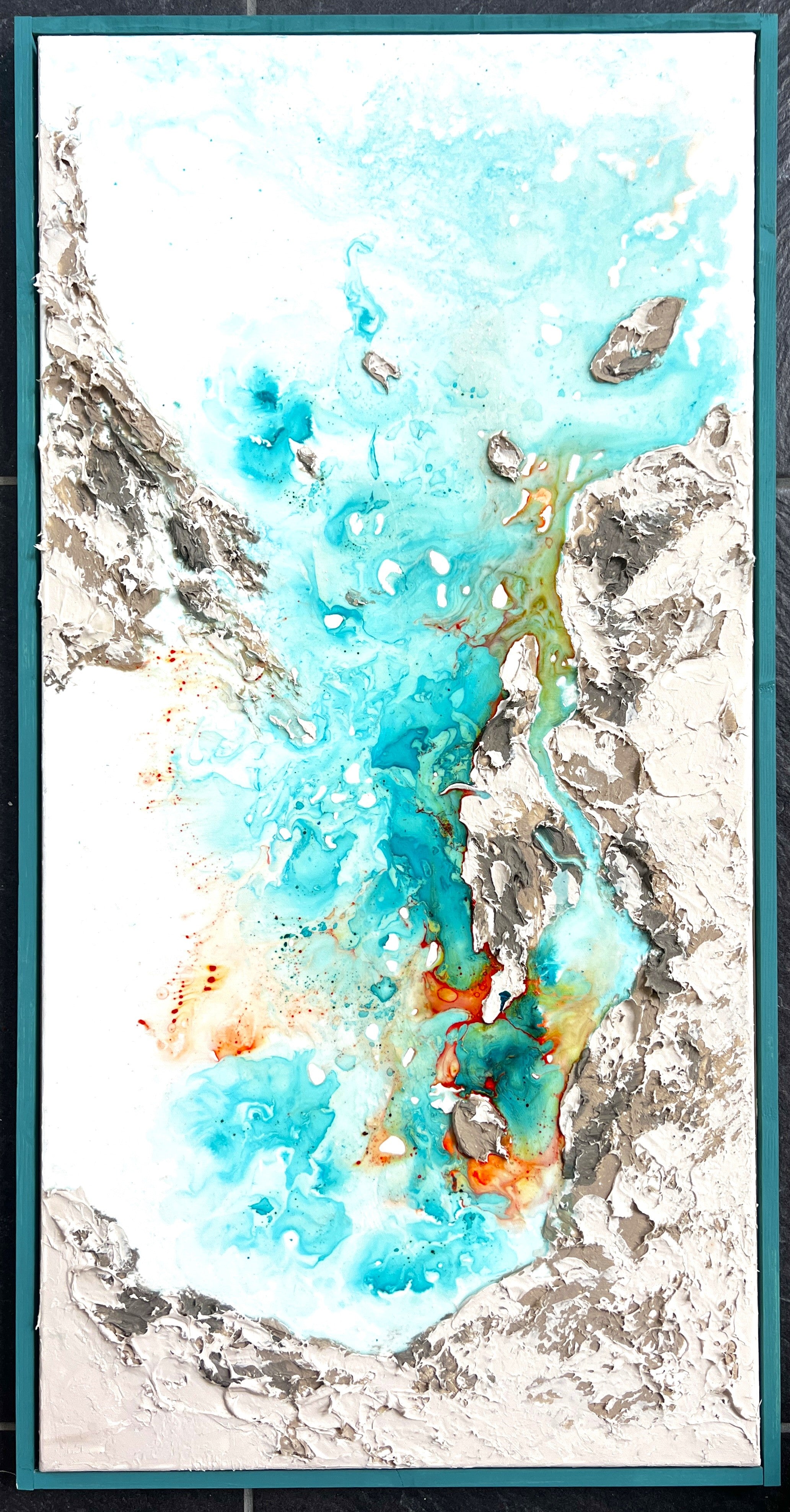 "Hormuz island 2" Original painting on Canvas, 50x100 cm, Moltenism