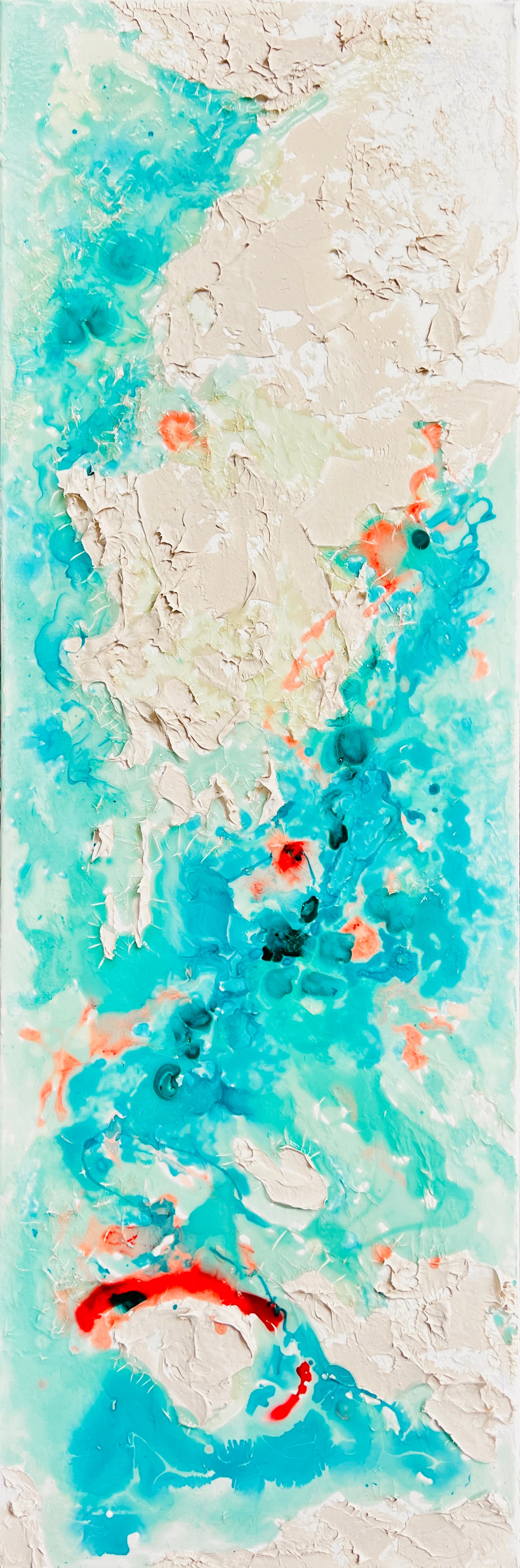 "Hormuz island 4" Original painting on Canvas, 30x90 cm, Moltenism