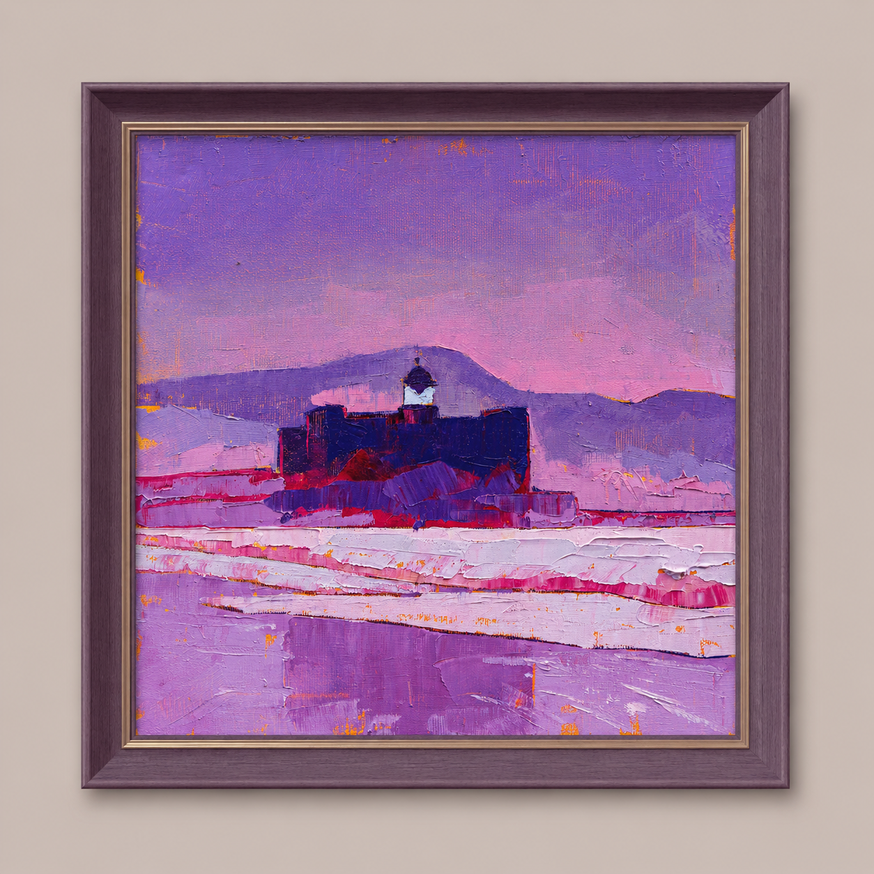 Alfredo Kraus Light – Las Palmas Expressionist Painting, 30х30cm