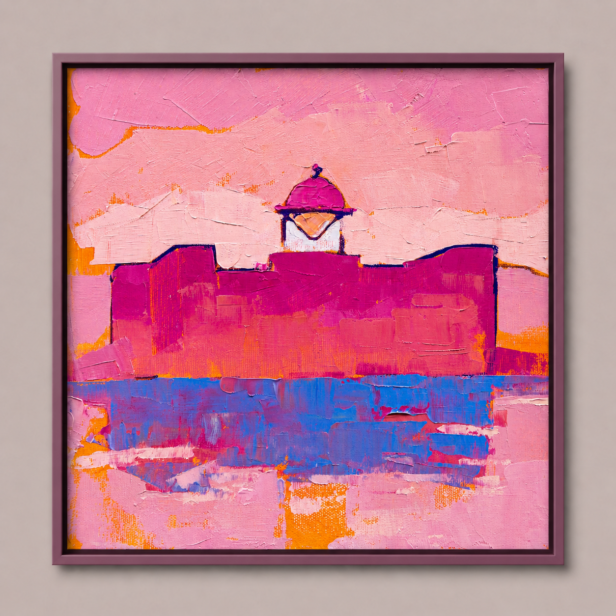 Auditorio by the Ocean – Las Palmas Painting, 30х30cm
