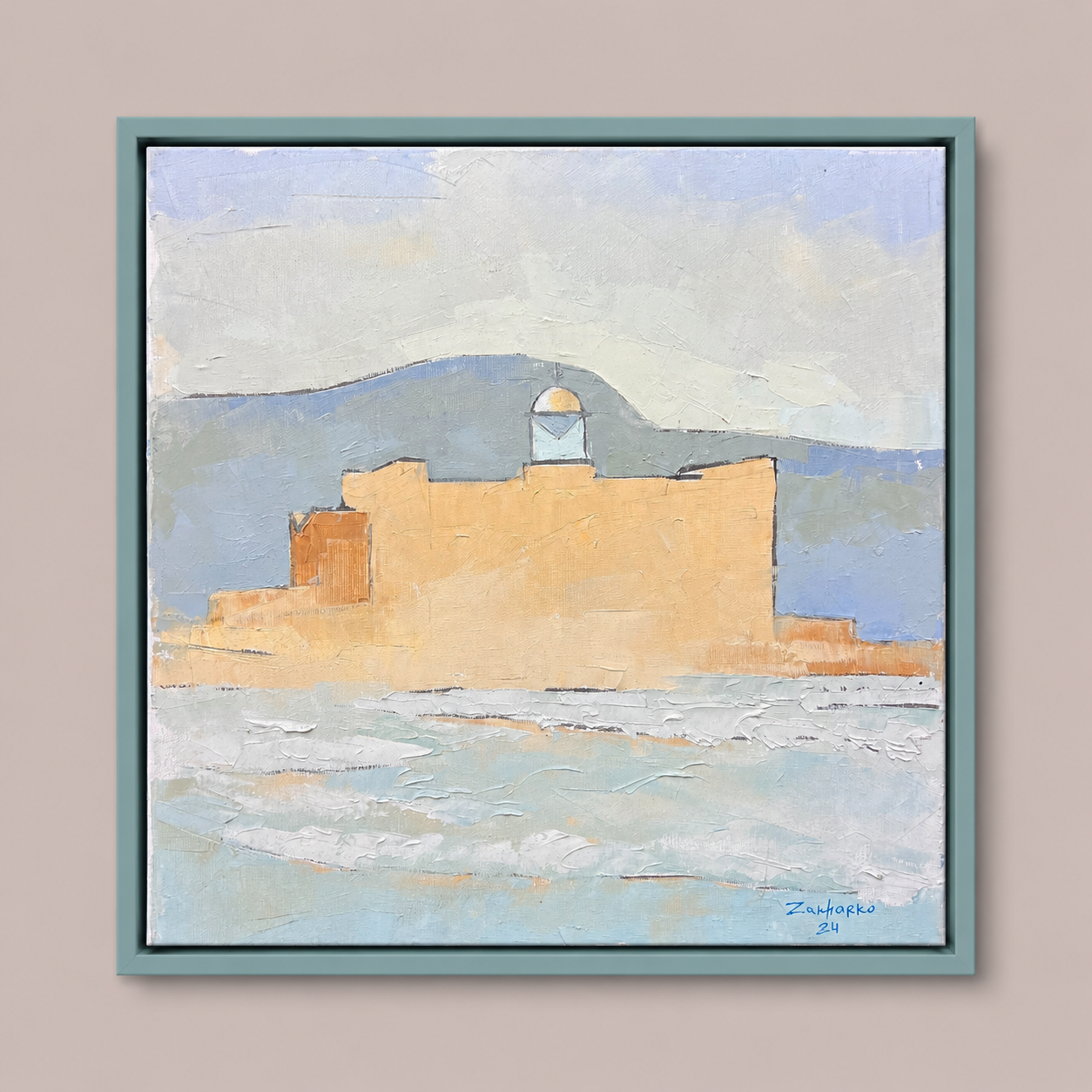 Icon of Las Palmas – Alfredo Kraus Auditorium Art, 40х40cm