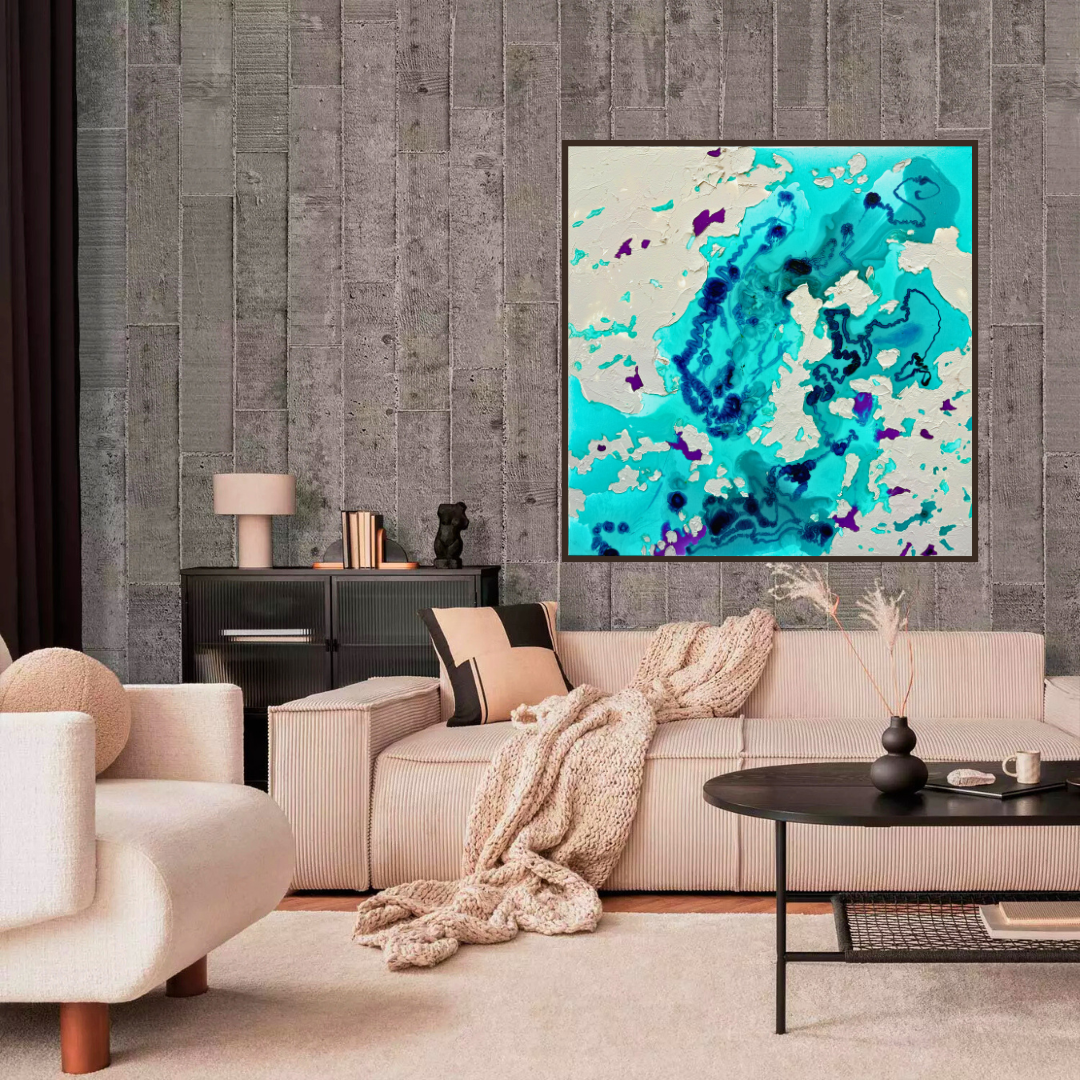 Moltenism, Original painting on canvas, 100x100cm, MO28