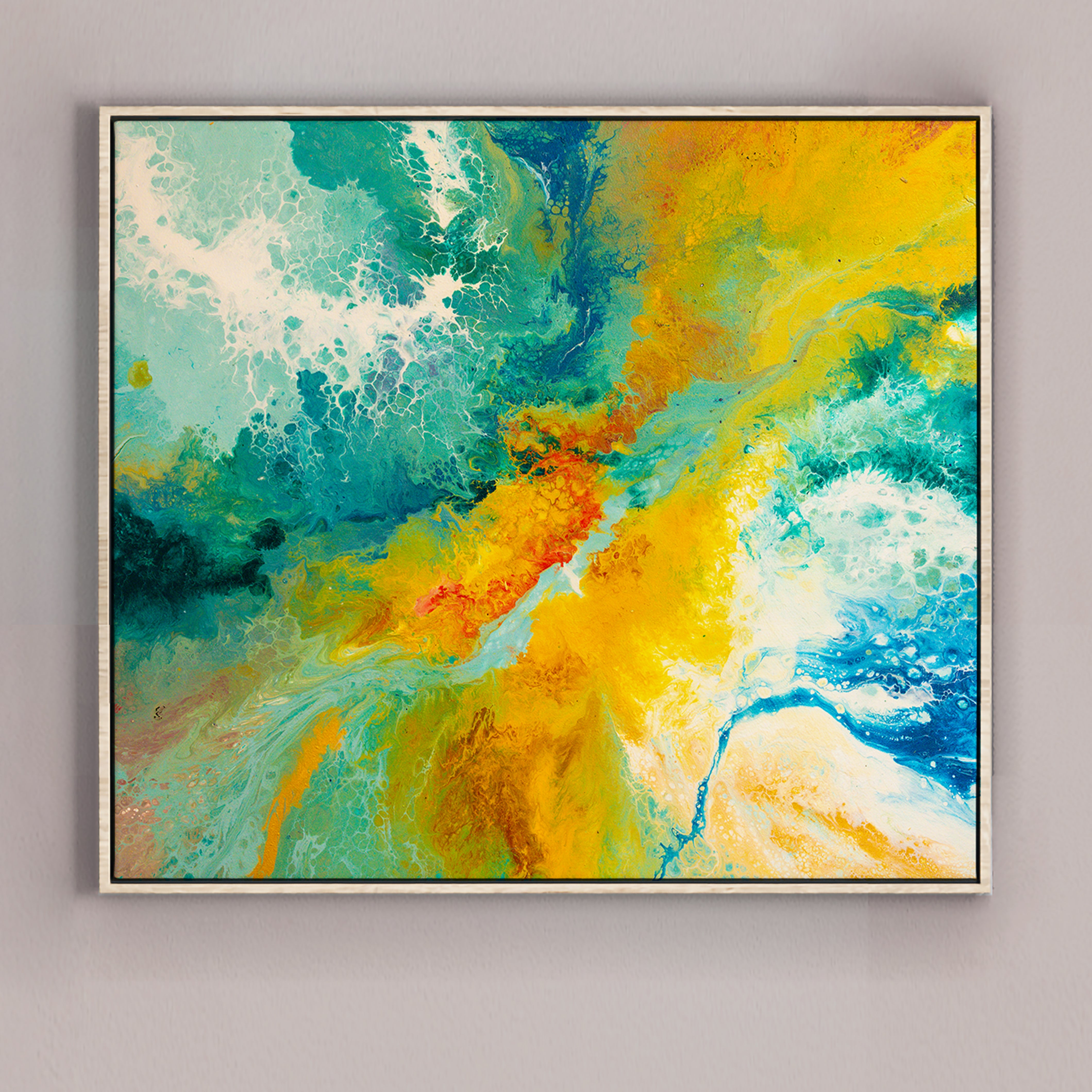 Original painting on Canvas, "Silent Cries of the Ocean" series 70х80cm LV2