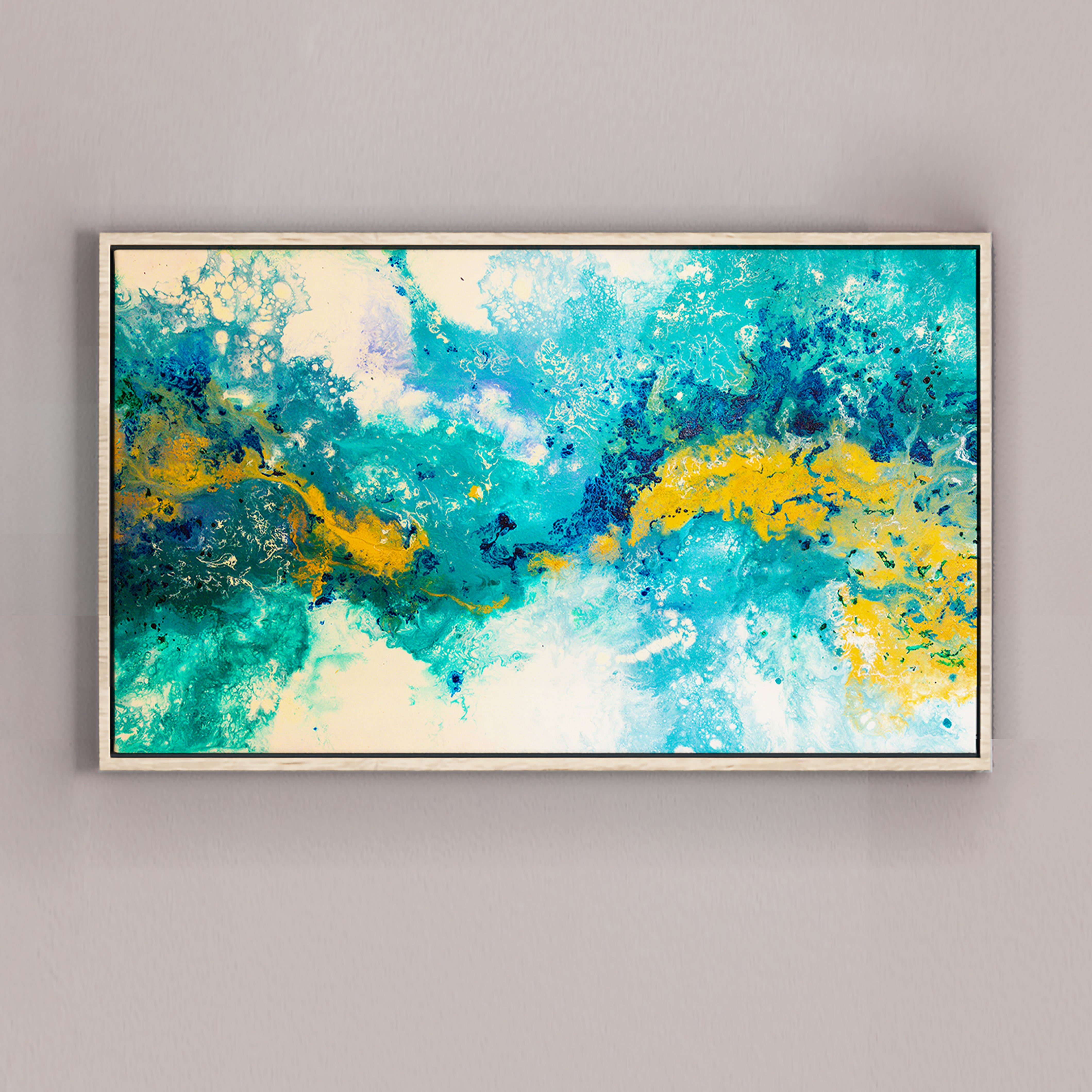 Original painting on Canvas, "Silent Cries of the Ocean" series 70х120cm LV3