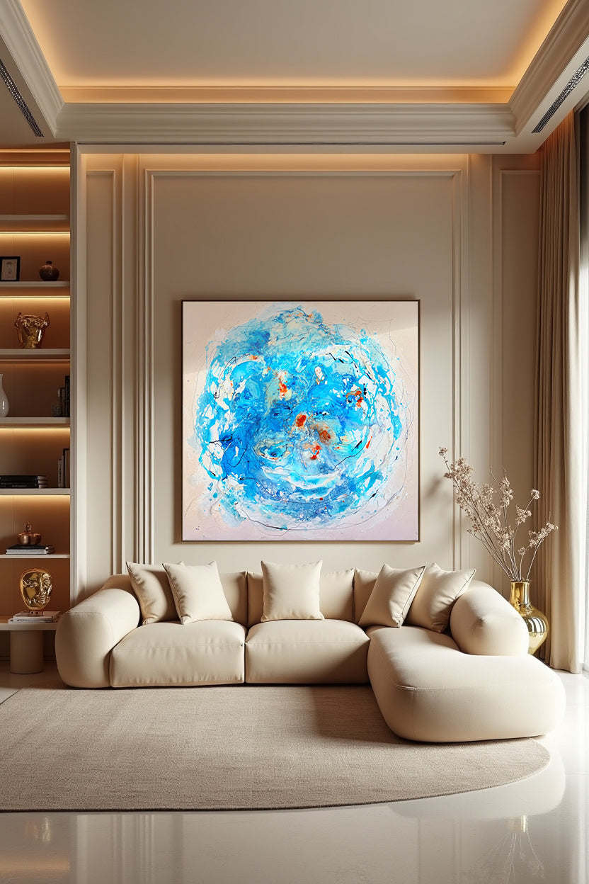 Moltenism, Original painting on canvas, 100x100cm, MO17