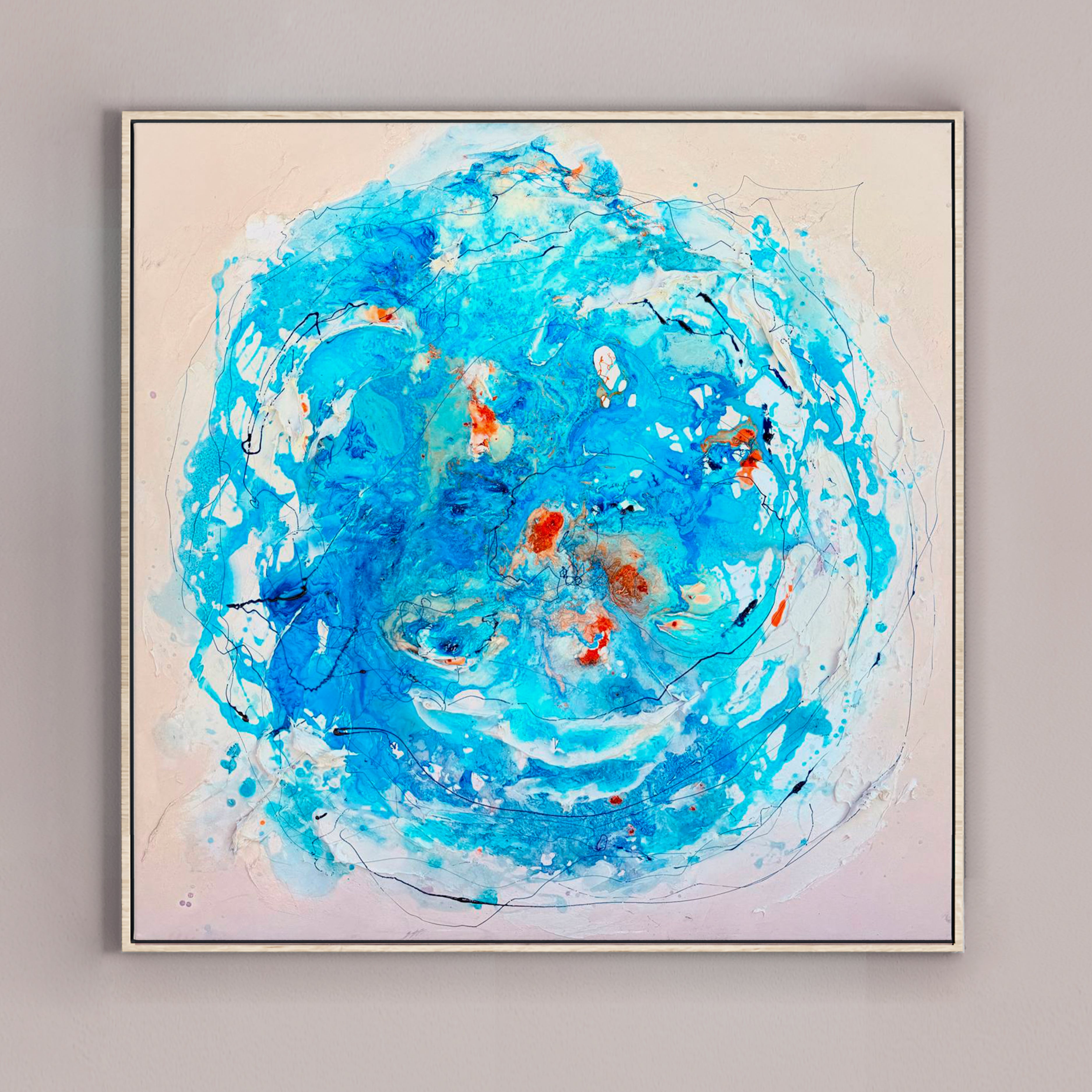 Moltenism, Original painting on canvas, 100x100cm, MO17