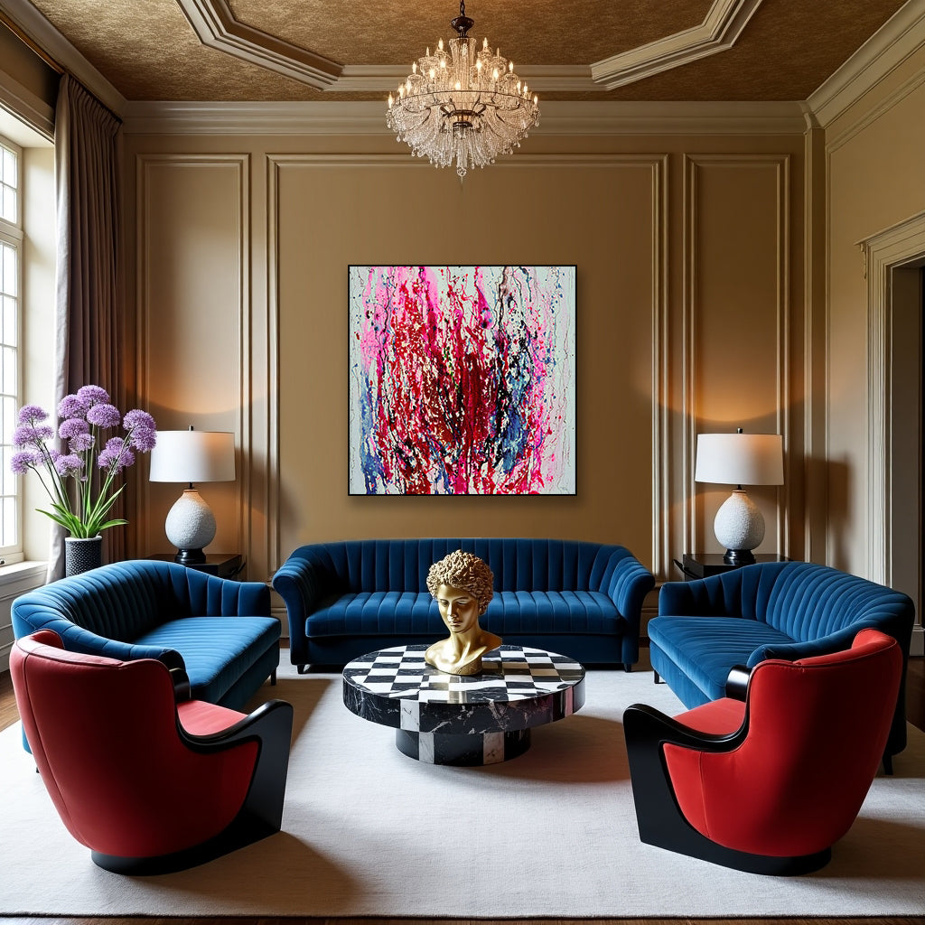 Moltenism, Original painting on canvas, 90x90cm, MO18