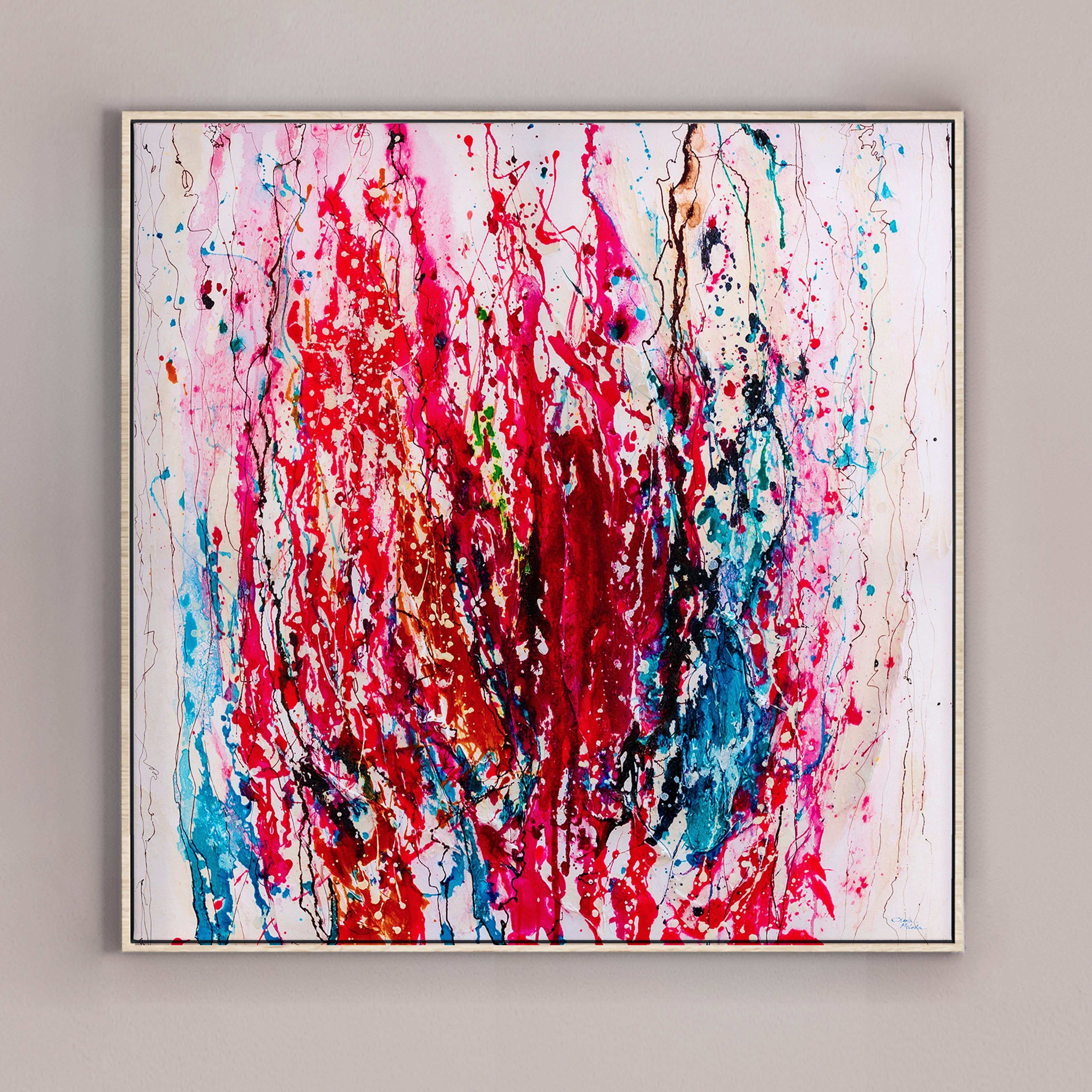 Moltenism, Original painting on canvas, 90x90cm, MO18