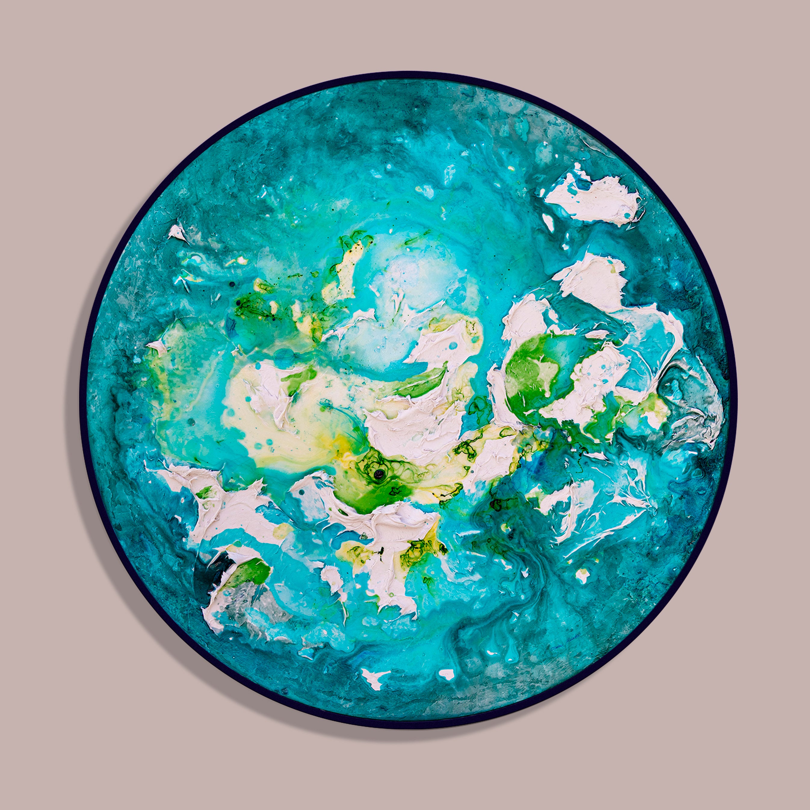 Moltenism, Original painting on canvas, 90x90cm, Round, MO20