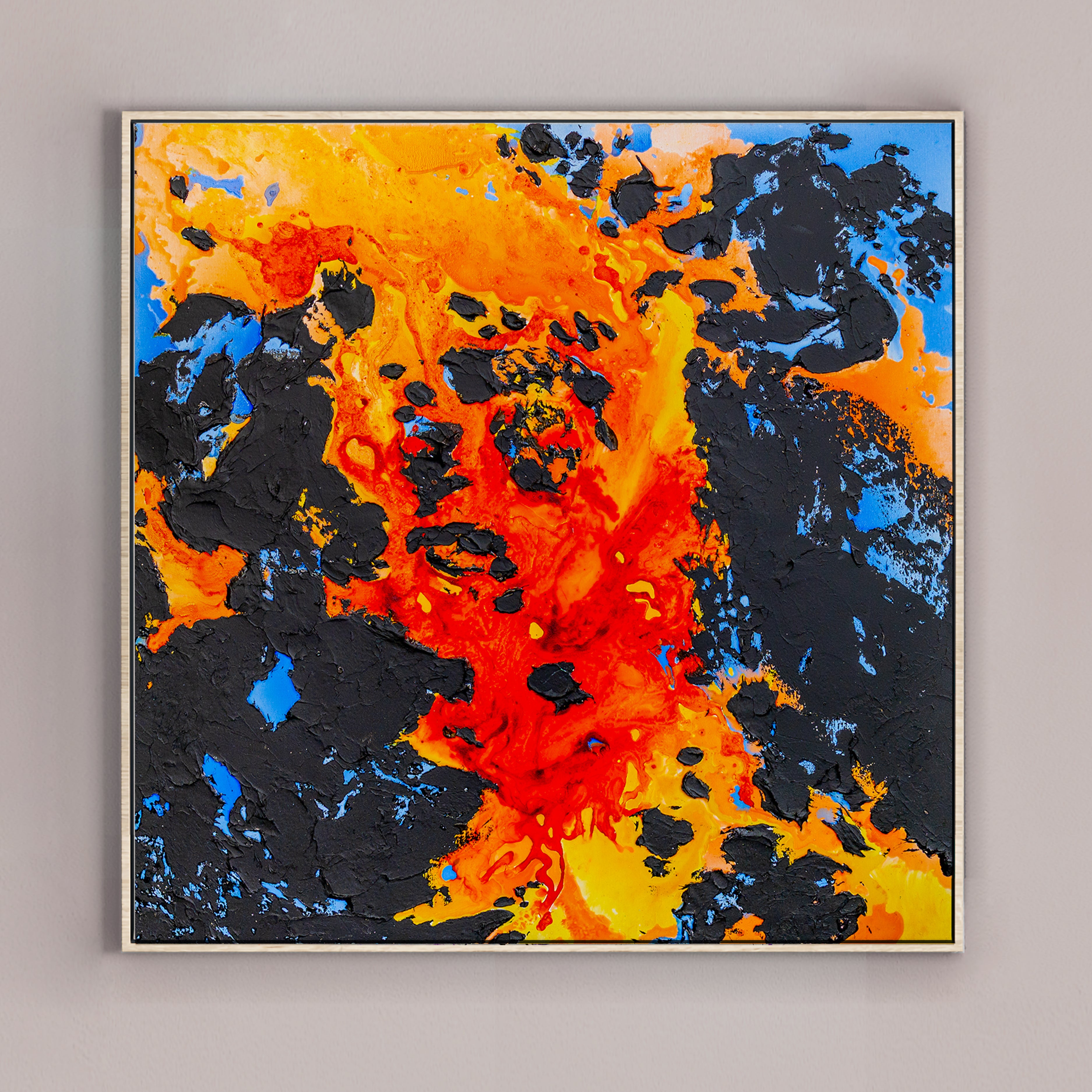 Moltenism, Original painting on canvas, 100x100cm, MO27