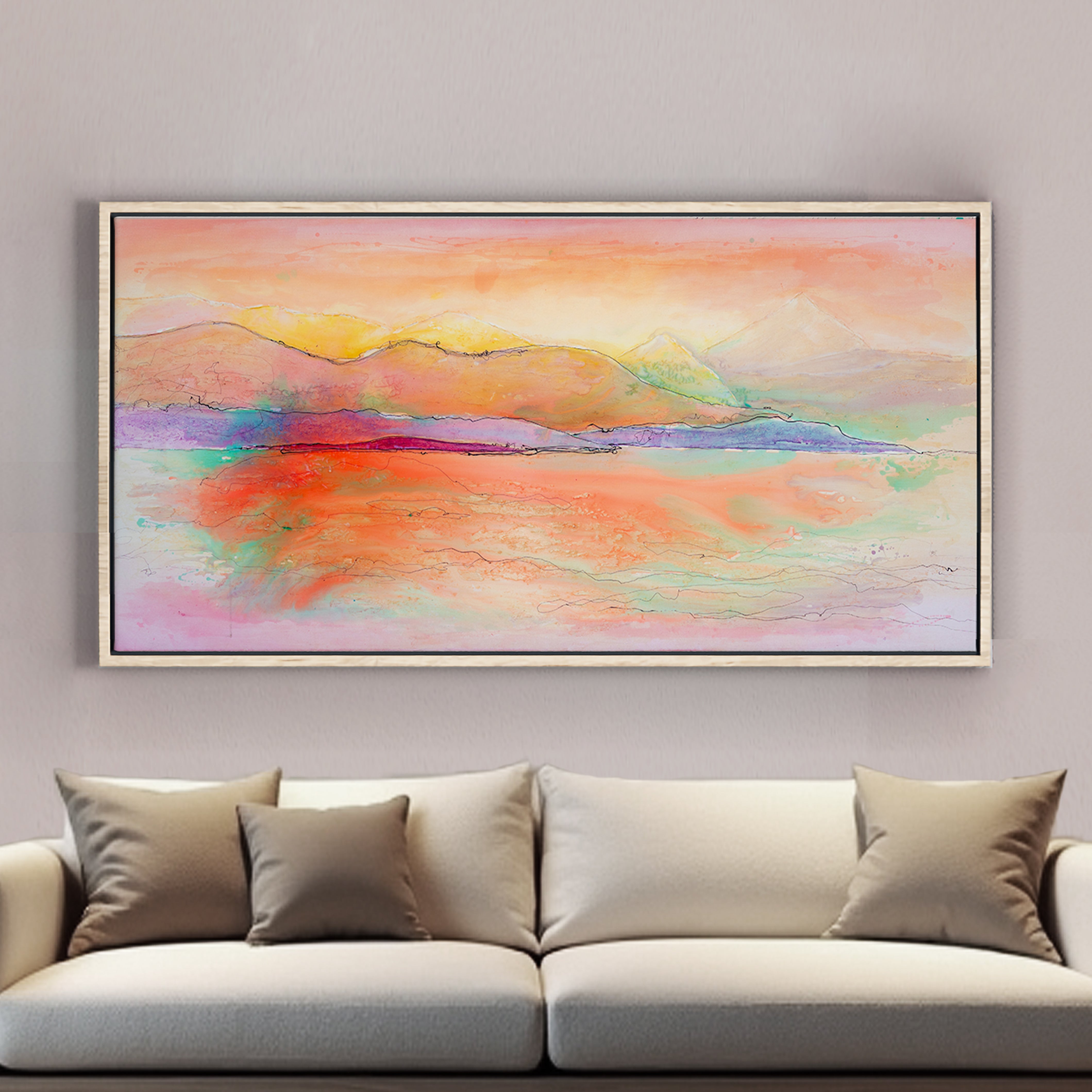 Moltenism, Original painting on canvas, 100x200cm, MO29