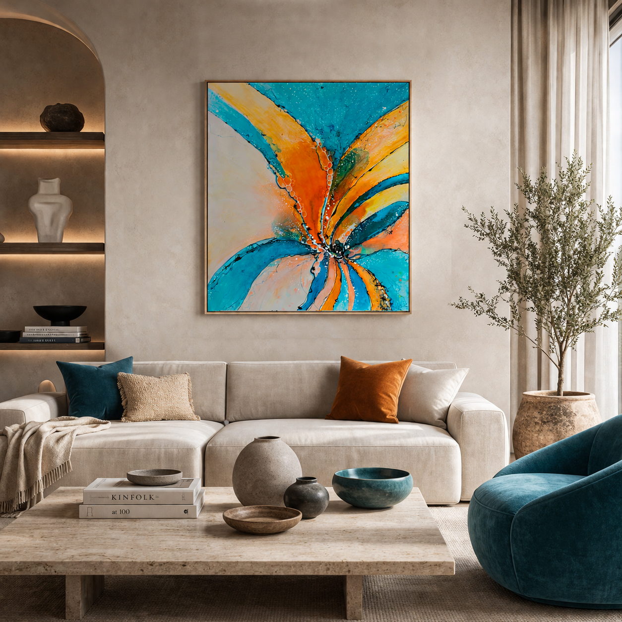 Moltenism, Original painting on canvas, 80x90cm, MO31