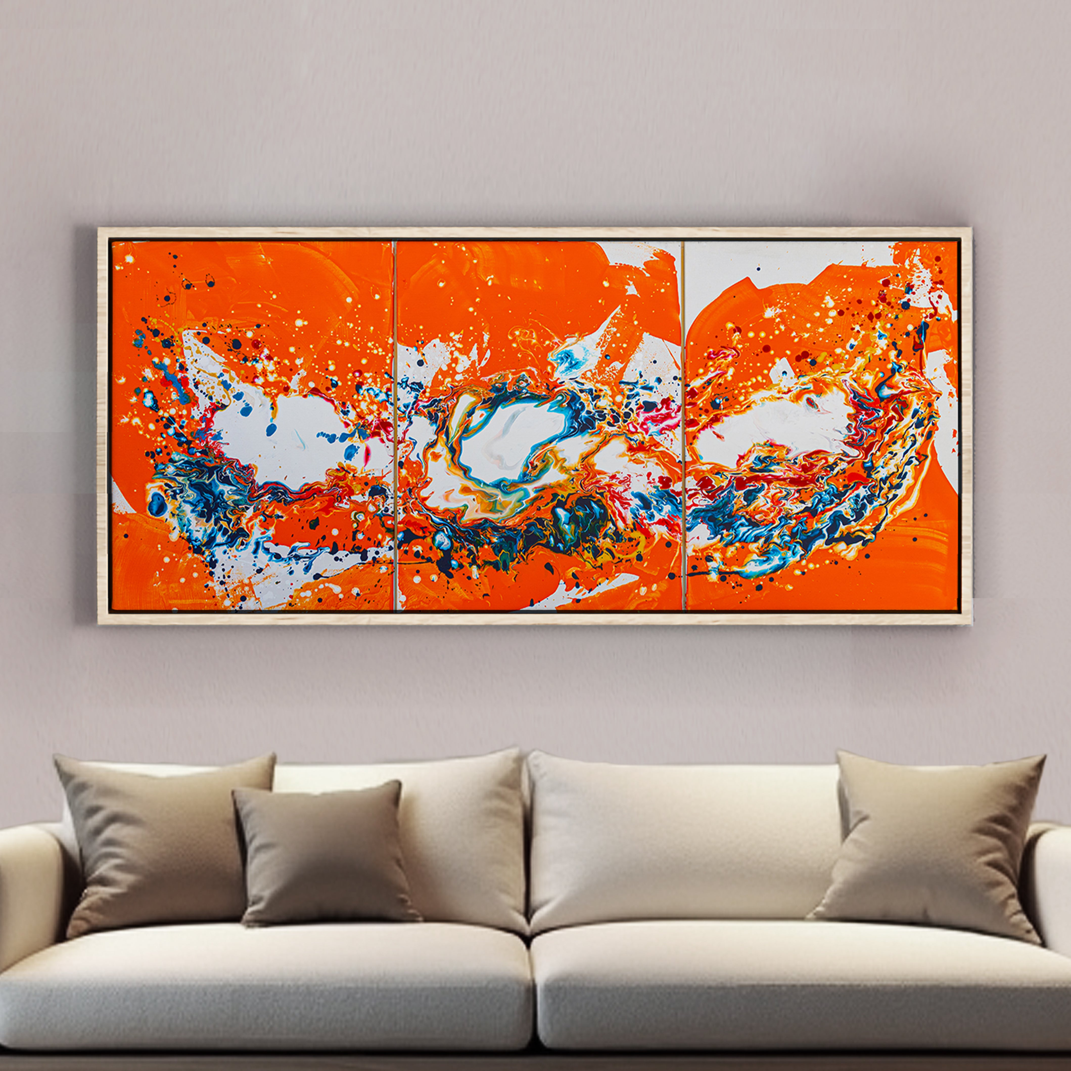 Original painting on canvas, 80x180cm, MONA4