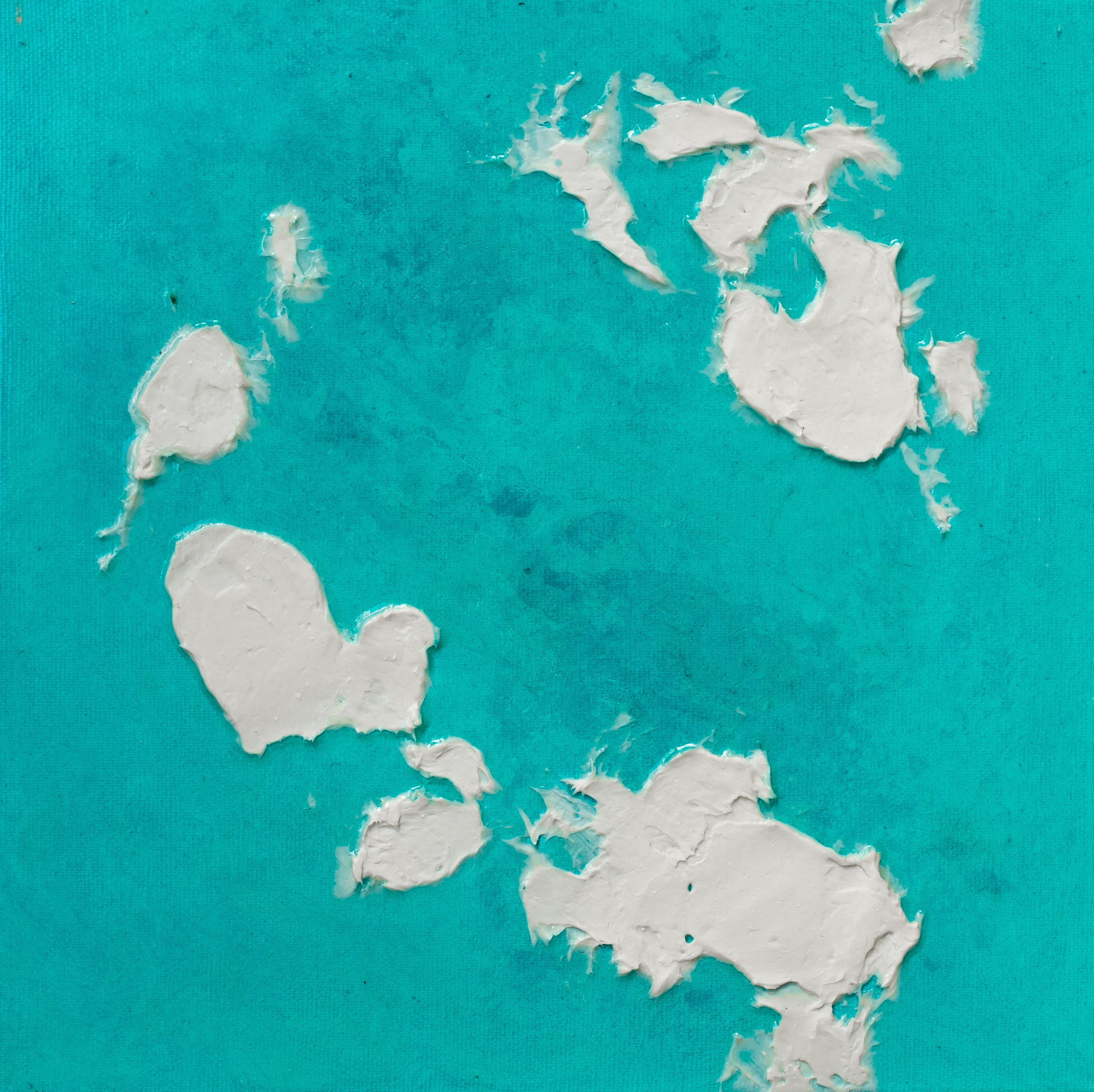 Liquid glass, Original painting on canvas, 30x30cm, Into The Blue M8