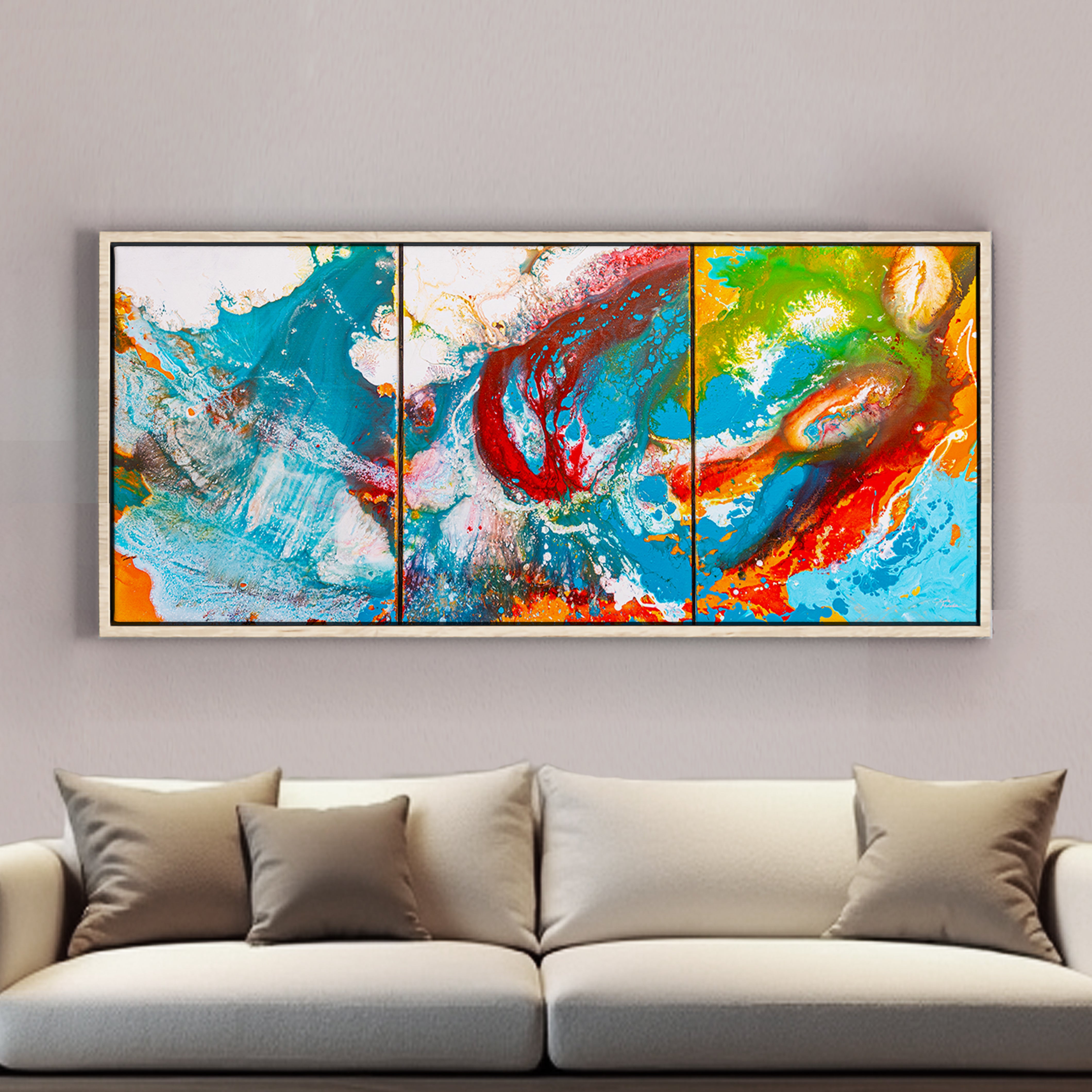 Original painting on canvas, 80x180cm, MONA1