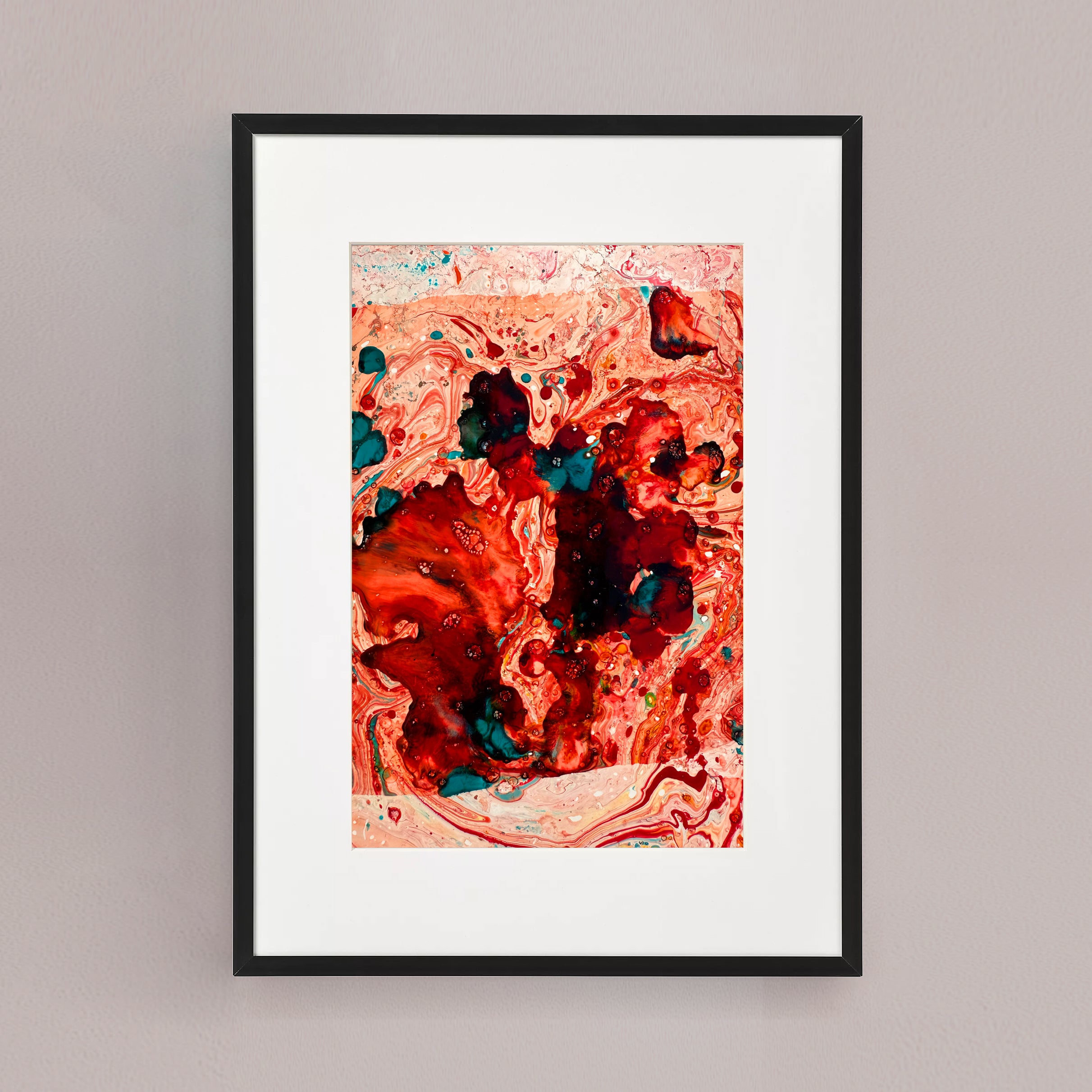 Moltenism, Original painting on paper, 18x23cm, When the Universe Breathes 10