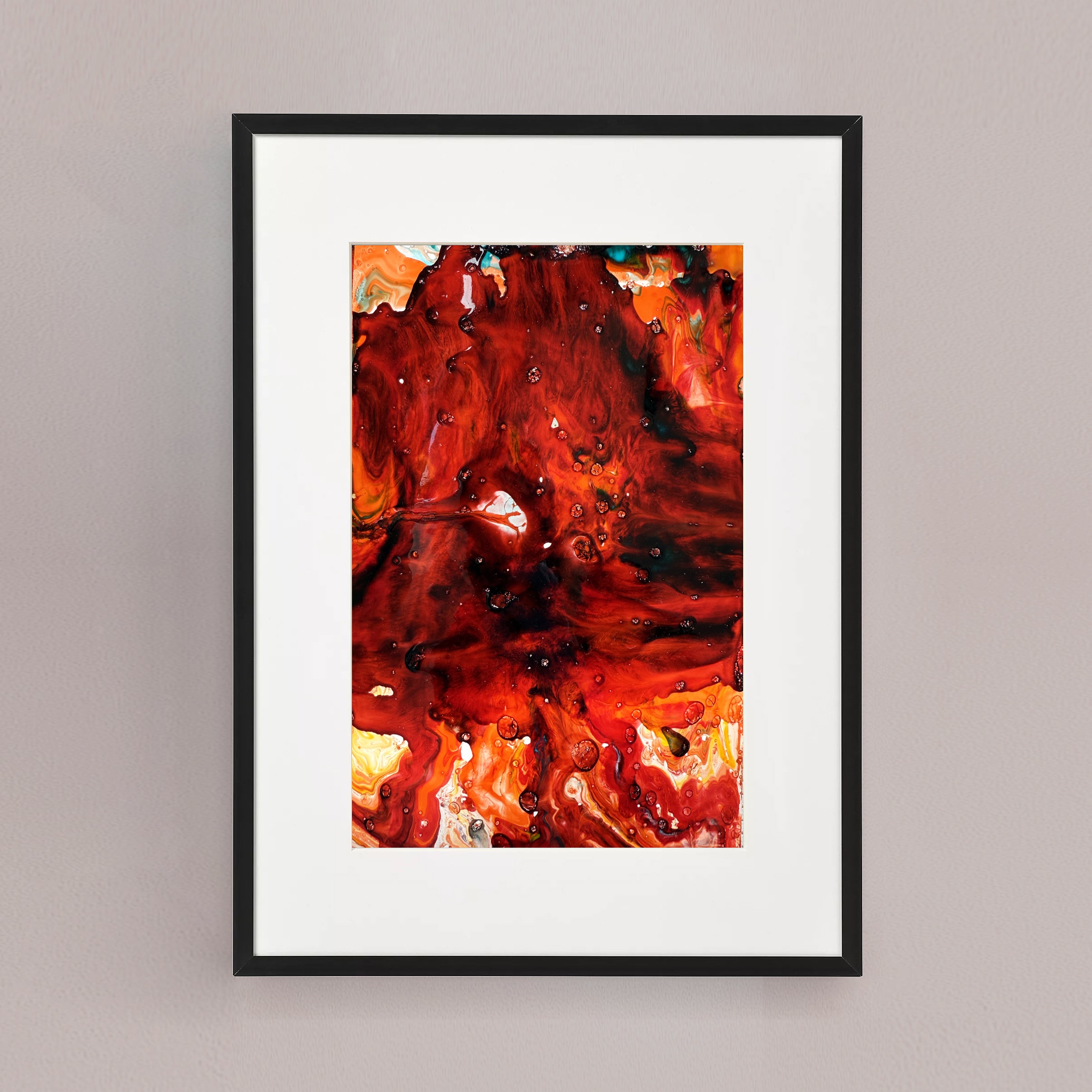 Moltenism, Original painting on paper, 18x23cm, When the Universe Breathes 15