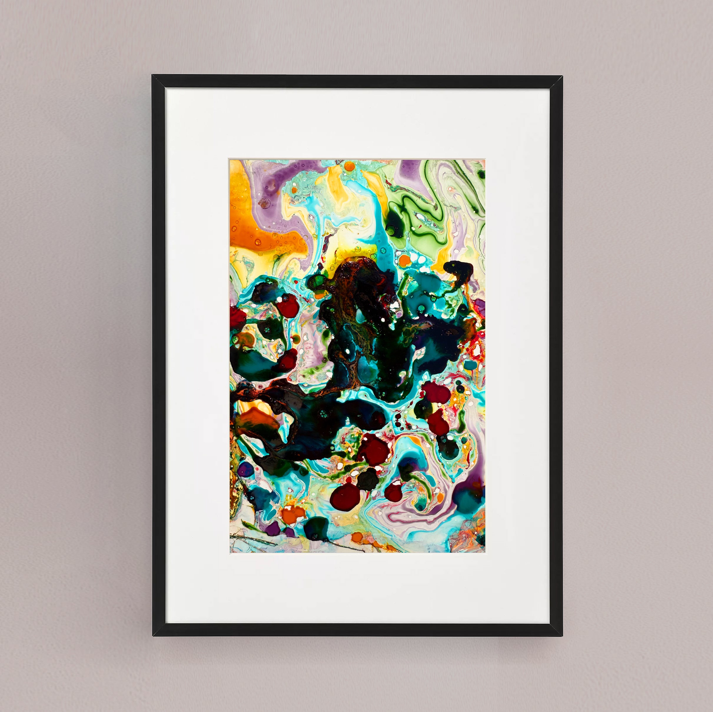 Moltenism, Original painting on paper, 18x23cm, When the Universe Breathes 6