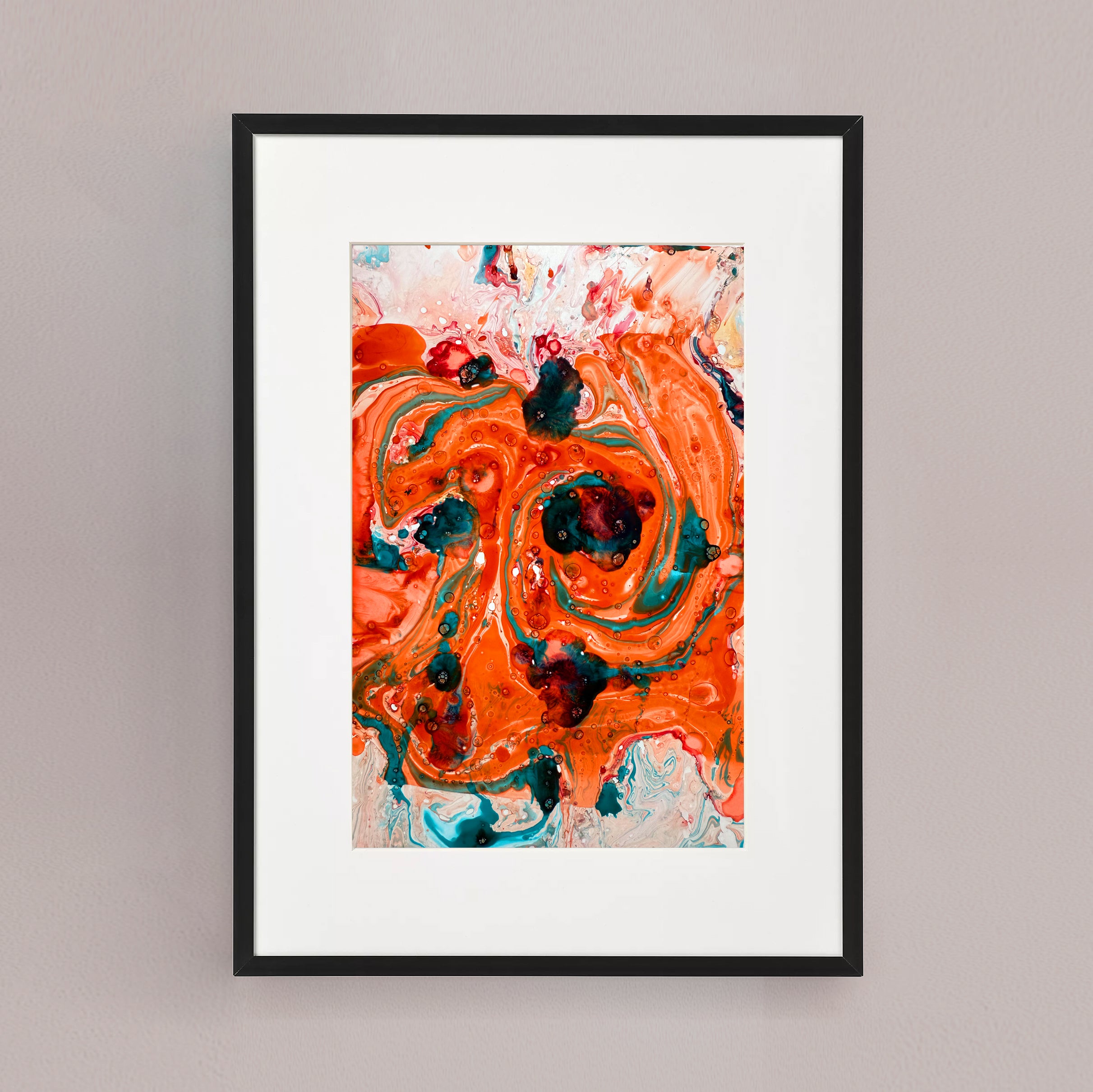 Moltenism, Original painting on paper, 18x23cm, When the Universe Breathes 7