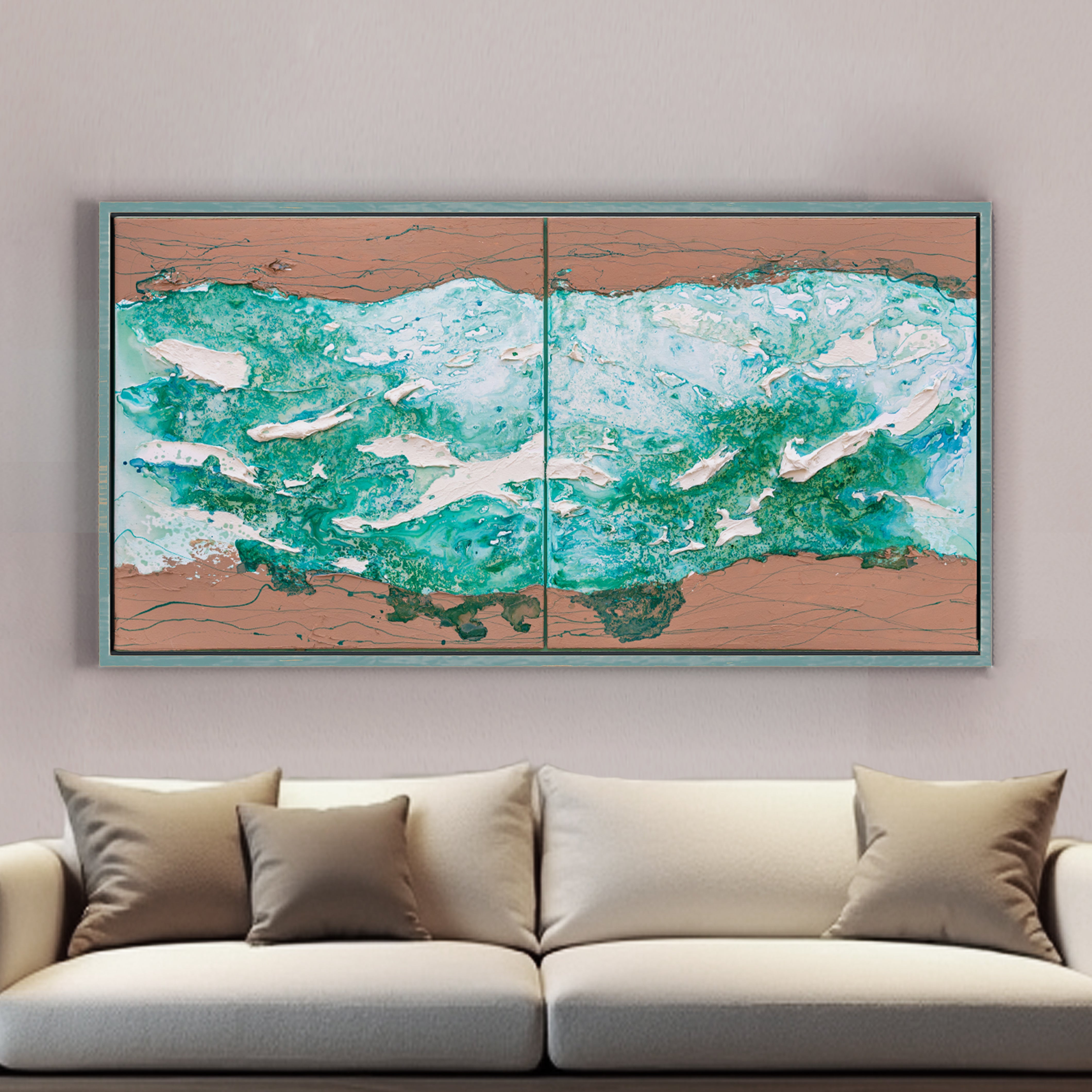 Moltenism, Original painting on canvas, 80x160cm, MO32