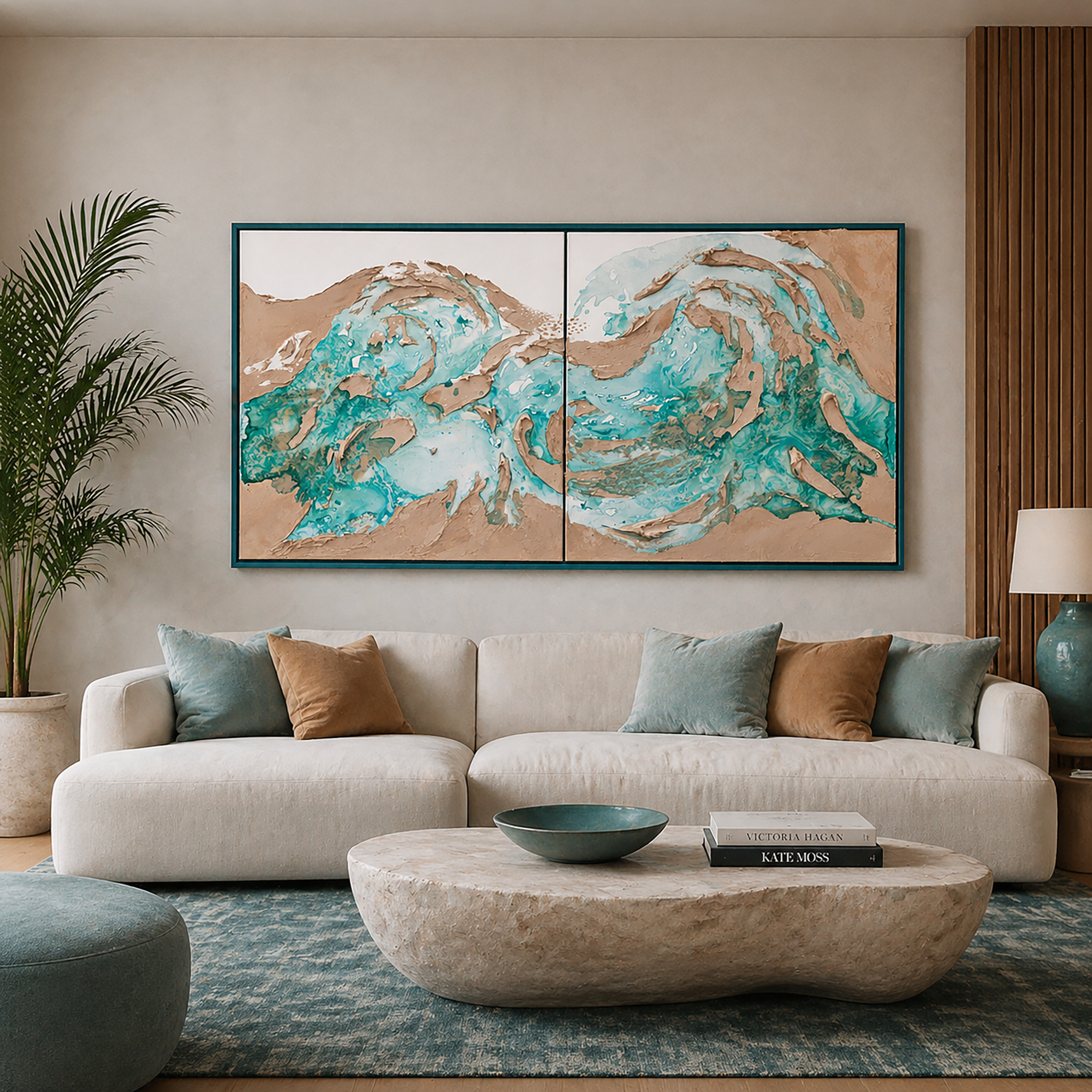 Moltenism, Contemporary Wall Art Painting, 80x160cm, MO33