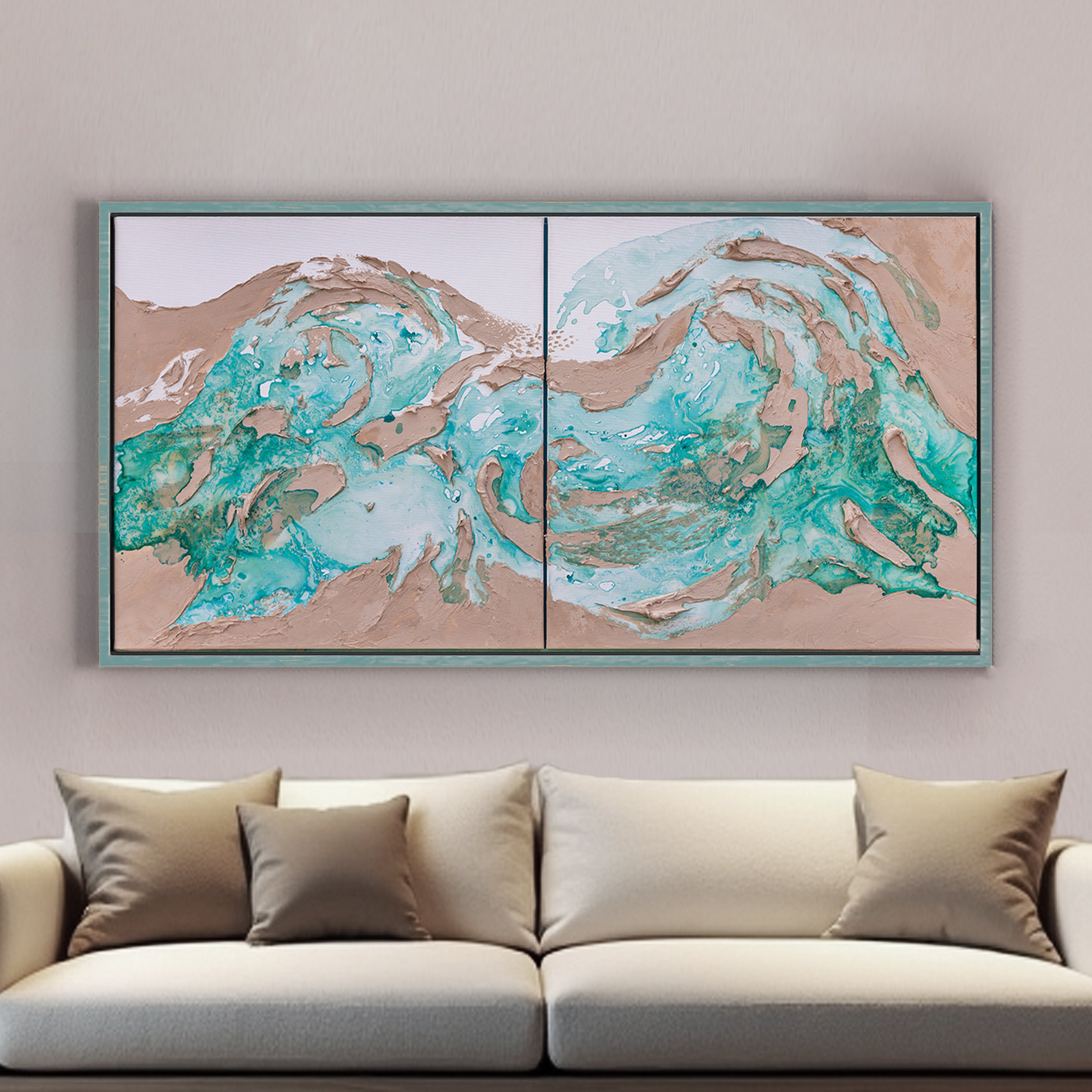 Moltenism, Original painting on canvas, 80x160cm, MO33