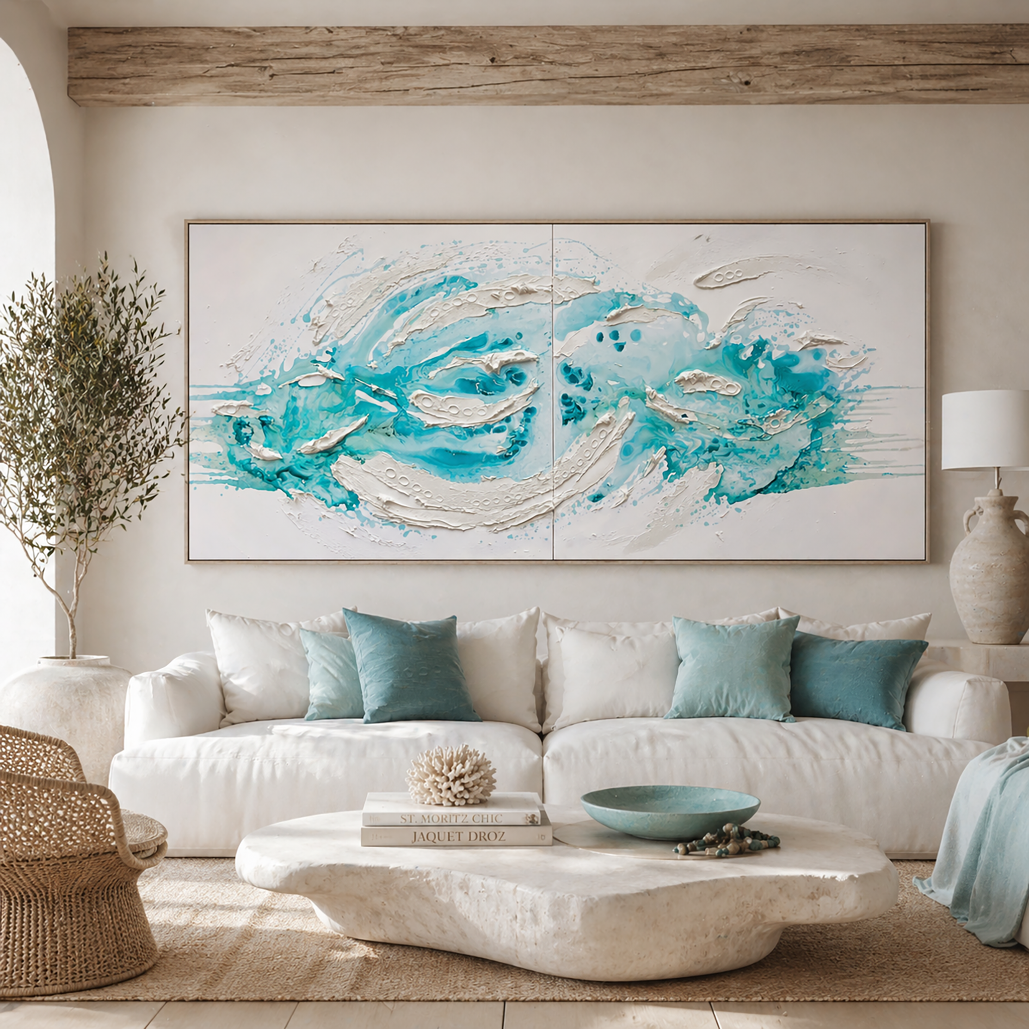 Moltenism, Contemporary Interior Painting, 100x200cm, MO36