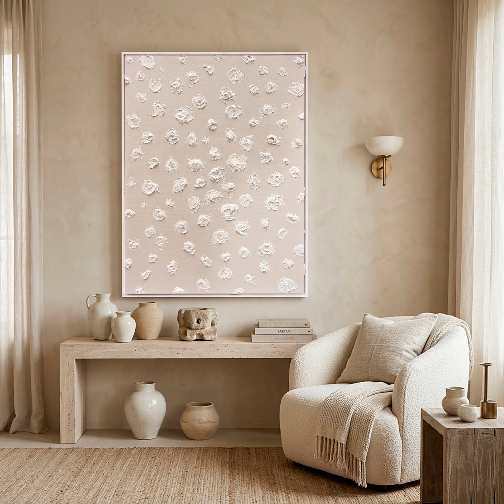 Original Abstract Artwork for home interiors, 60x80cm, MO64