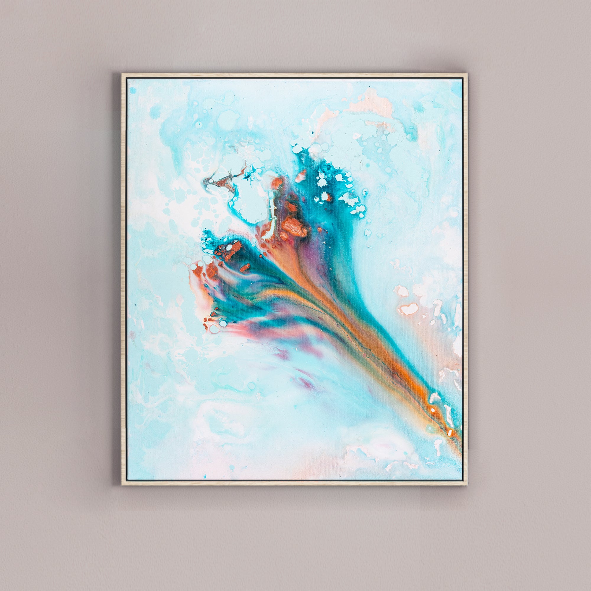 Original painting on canvas, 50x60cm, Into The Blue M14